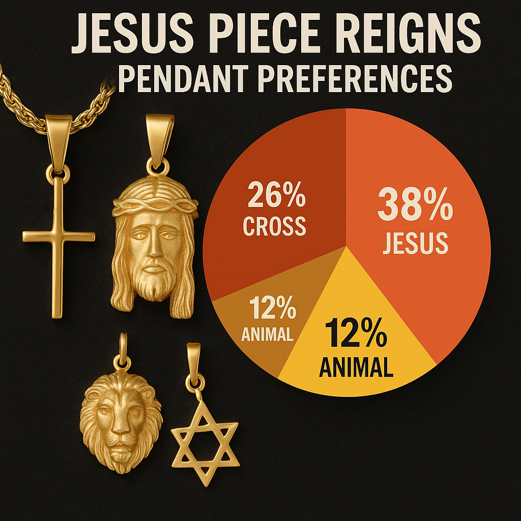 Jesus piece is the most popular mens pendant