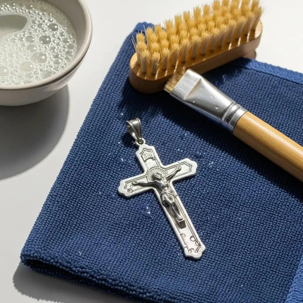925 Sterling Silver Crucifix Pendants for Men