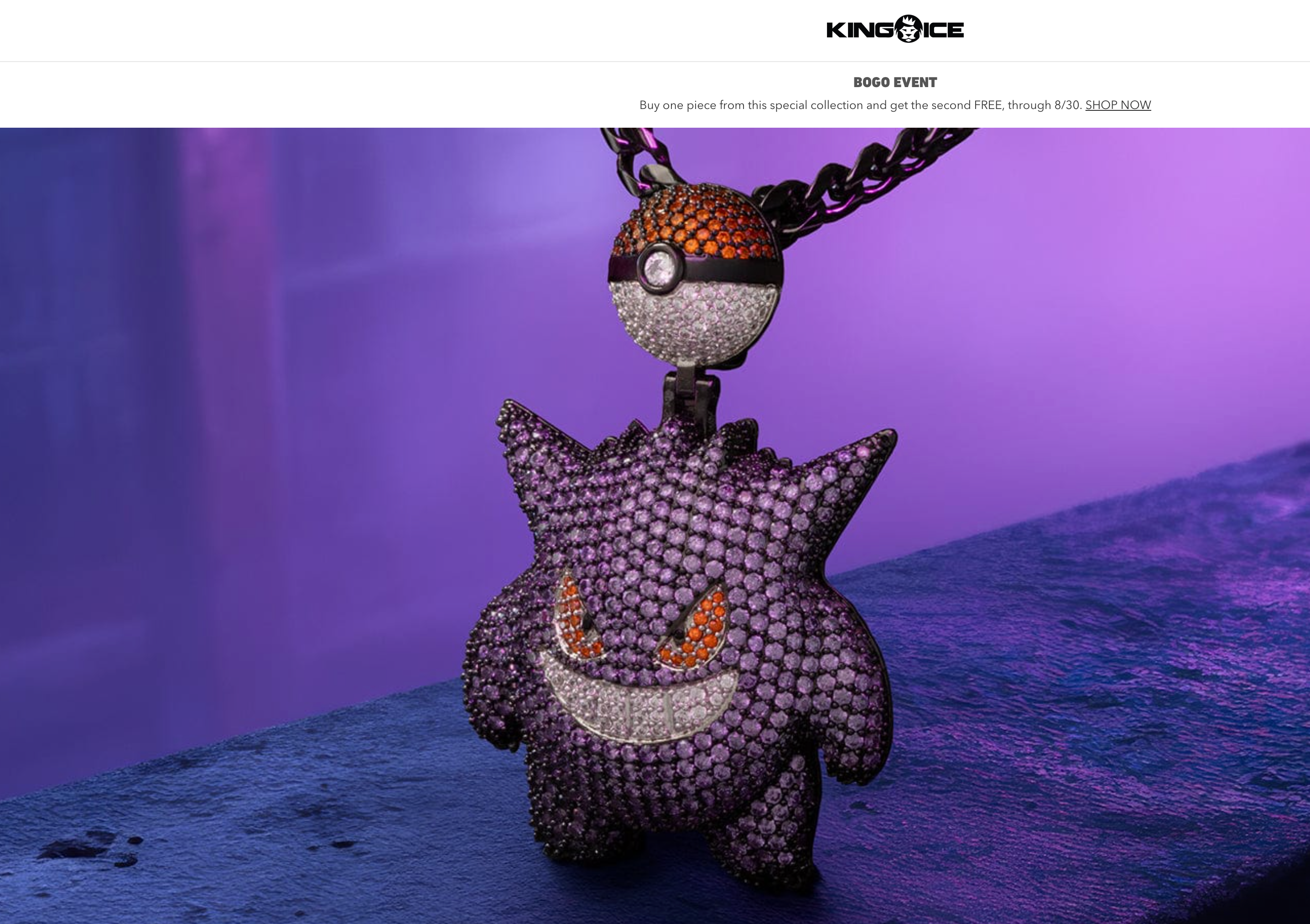 King Ice jewelry website