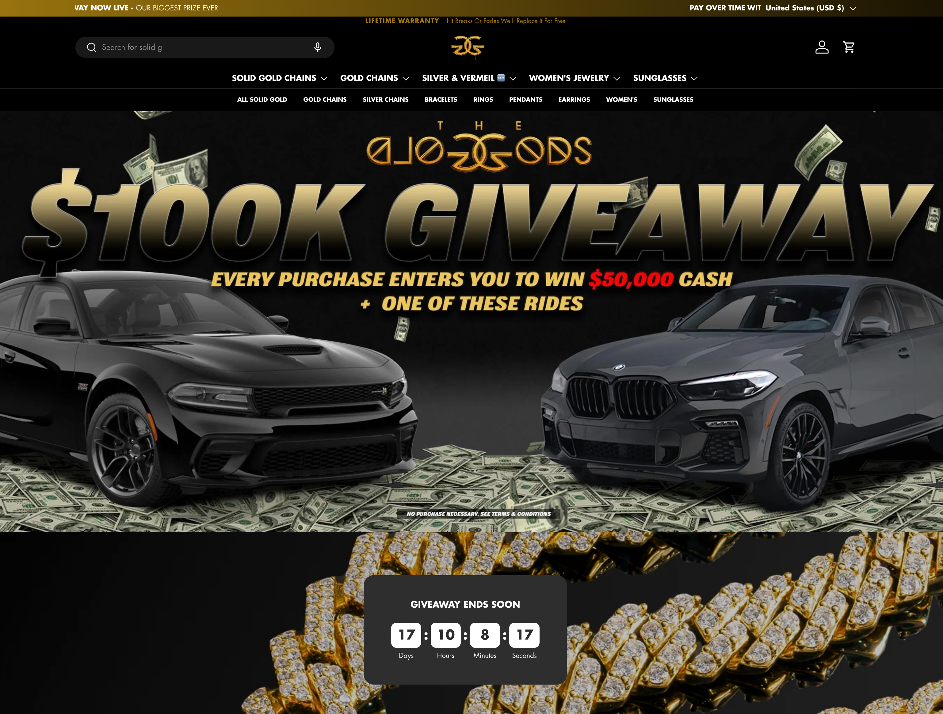 Gold Gods Jewelry Website