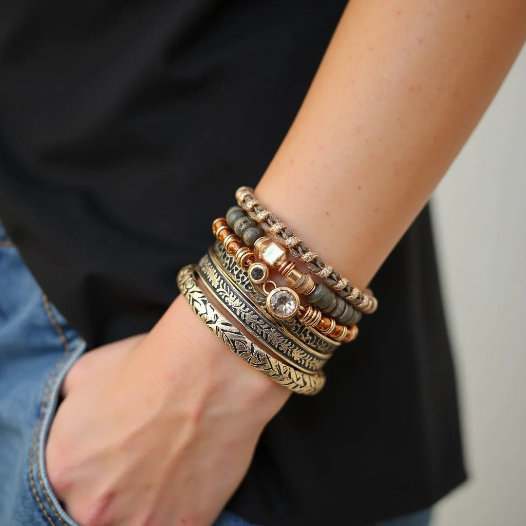 Stylish Stacking Bracelet - Mastering Stylish Stacking Bracelets Mix and Match Shine