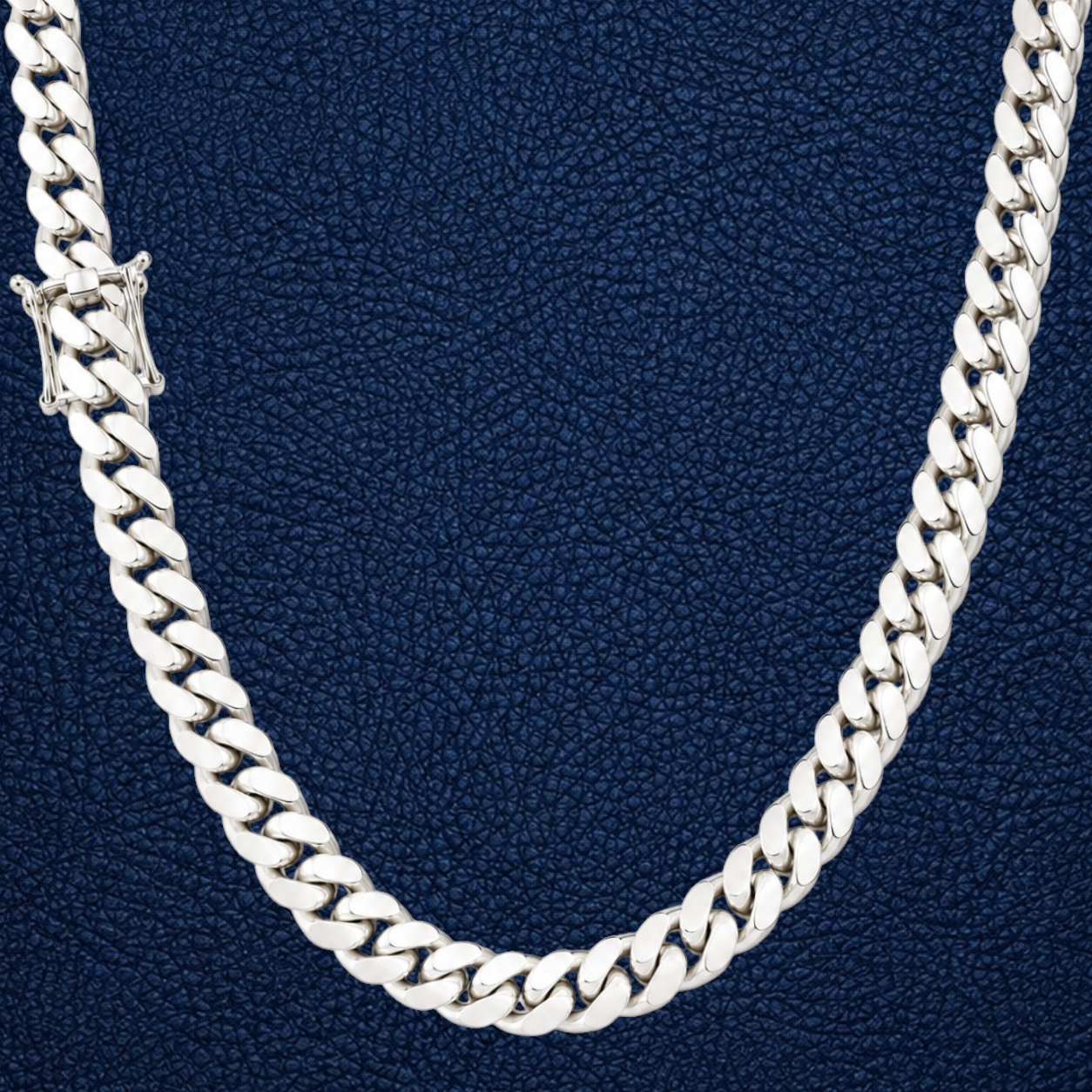 999 Fine Silver Miami Cuban Link Chain Necklace Handmade in Italy 999 Fine Silver Miami Cuban Link Chain Necklace Handmade in Italy