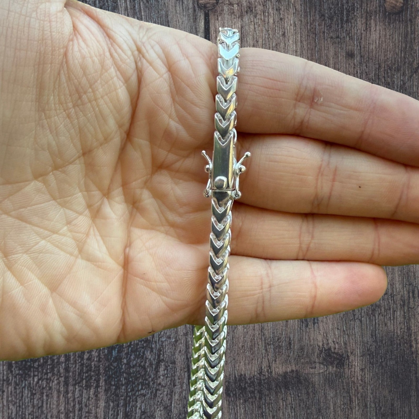 925 Sterling Silver 6mm Box Franco Chain Necklace