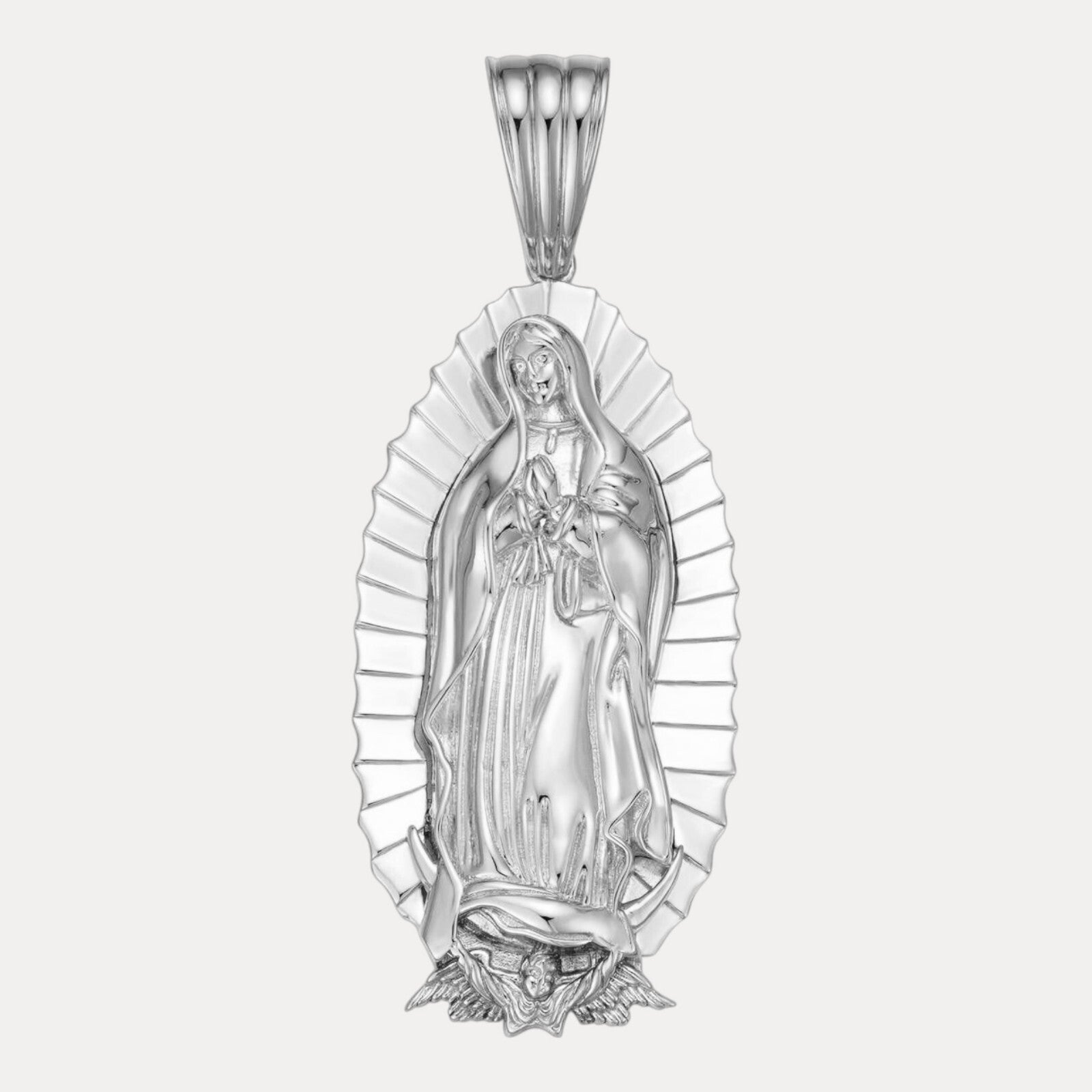 925 Sterling Silver Virgin Mary Pendant
