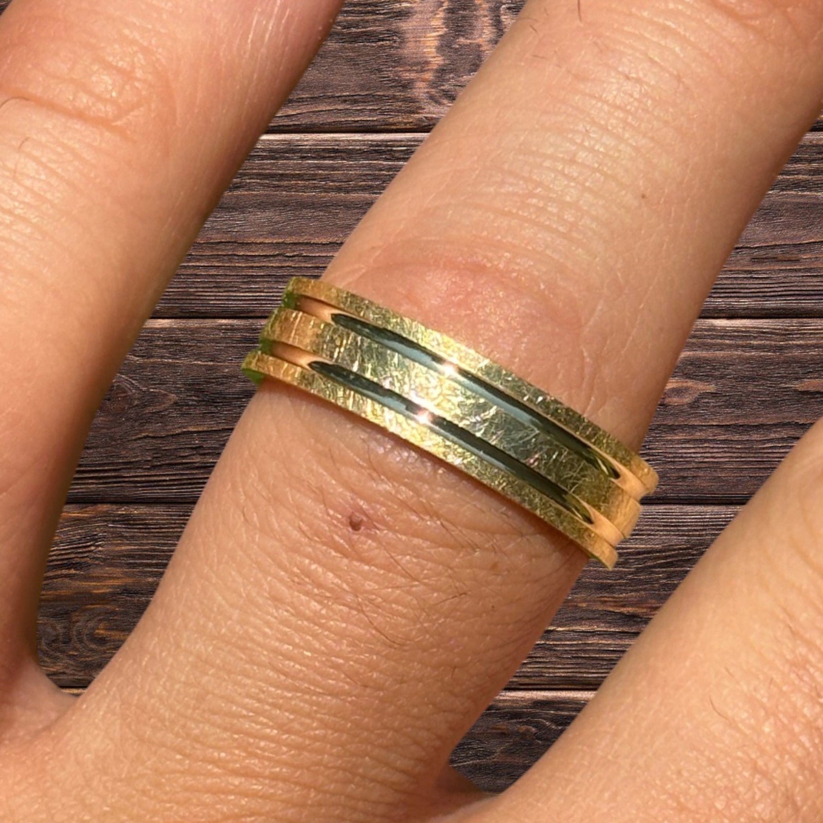 925 Sterling Silver Classic Scraped Wedding Band Ring