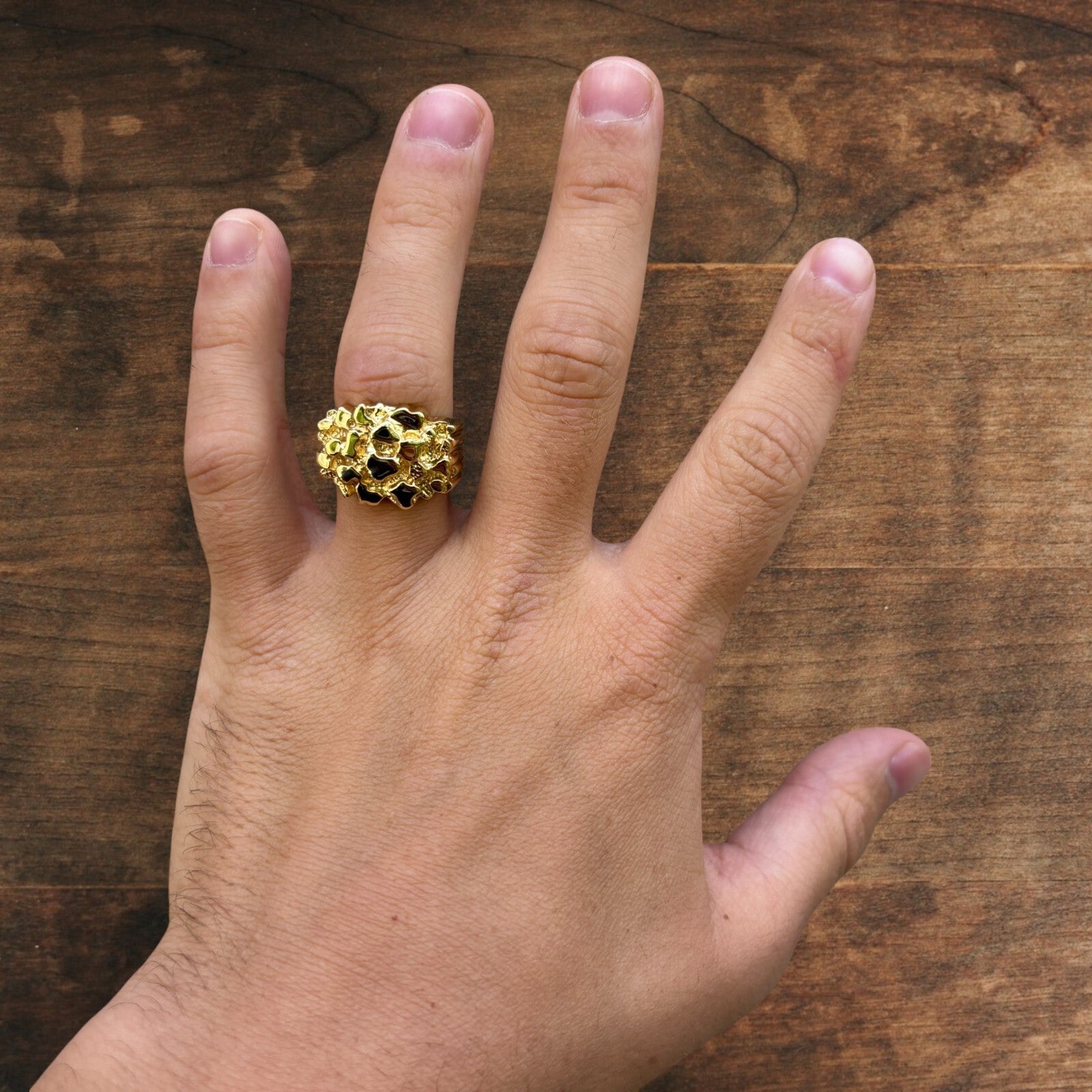 925 Sterling Silver Nugget Ring