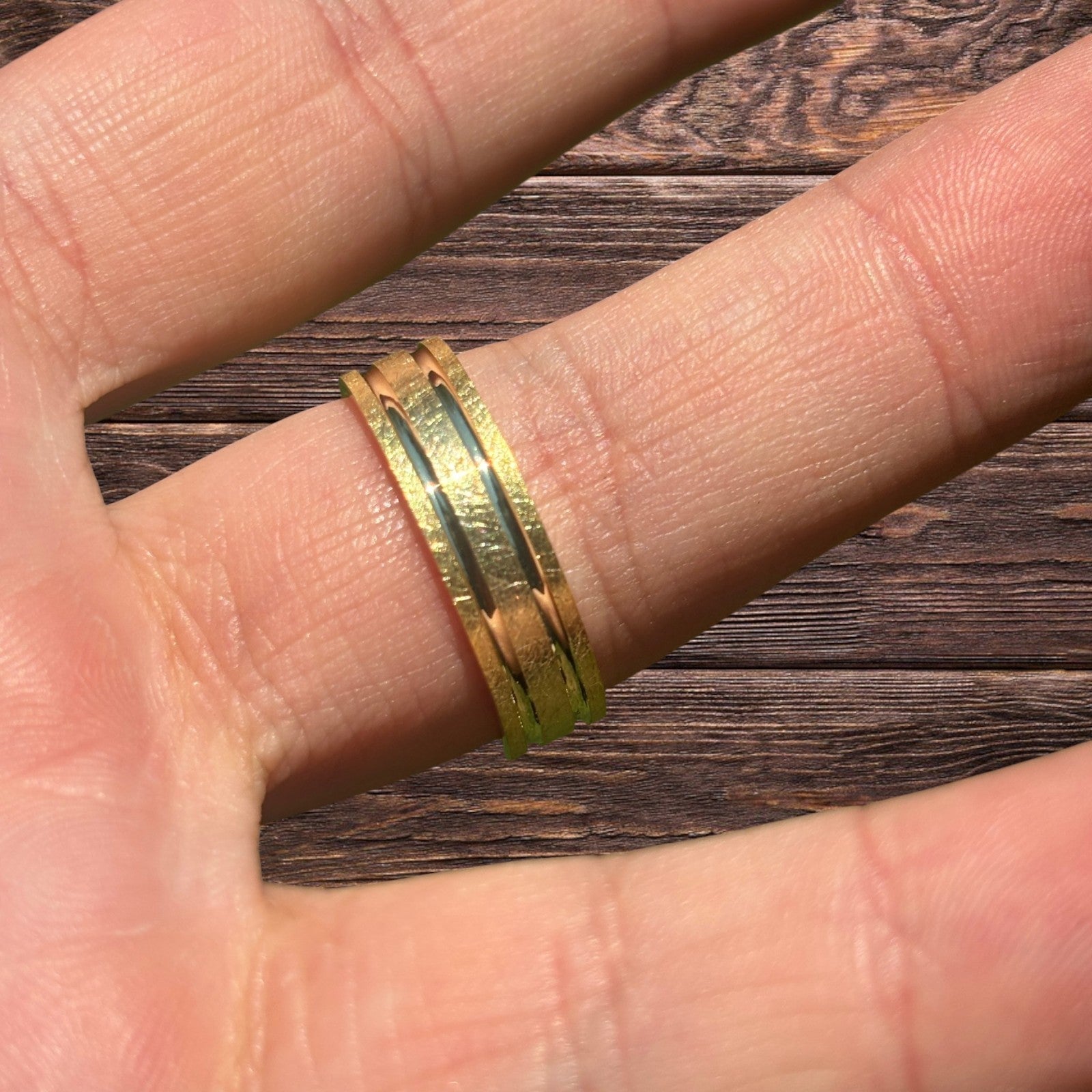 925 Sterling Silver Classic Scraped Wedding Band Ring