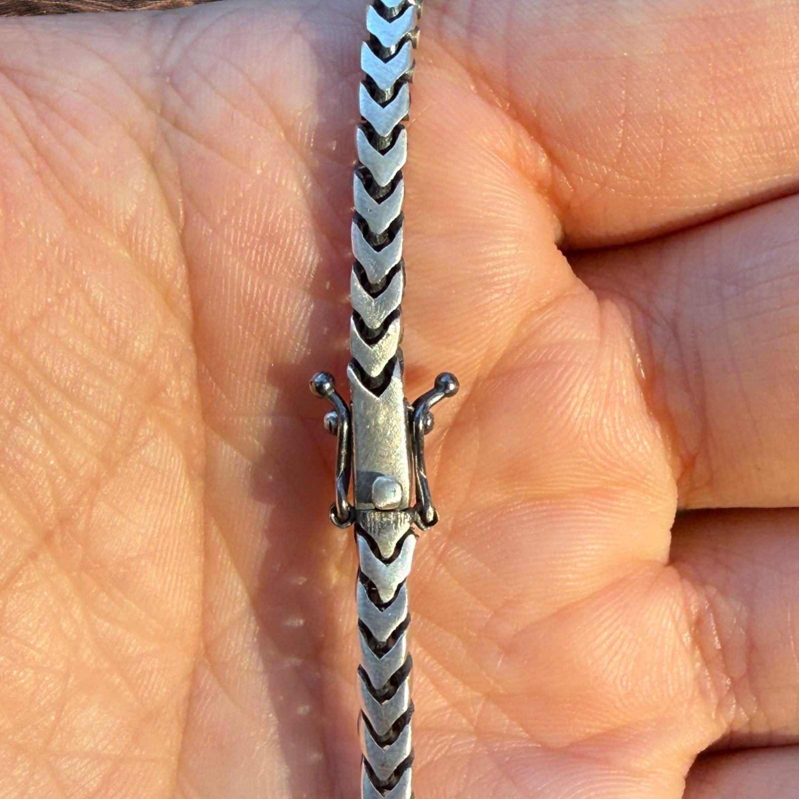 925 Sterling Silver 4mm Box Franco Chain Necklace