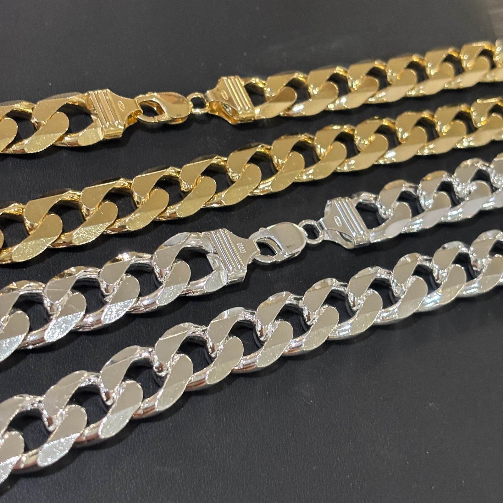 925 Sterling Silver 16mm Curb Chain Necklace