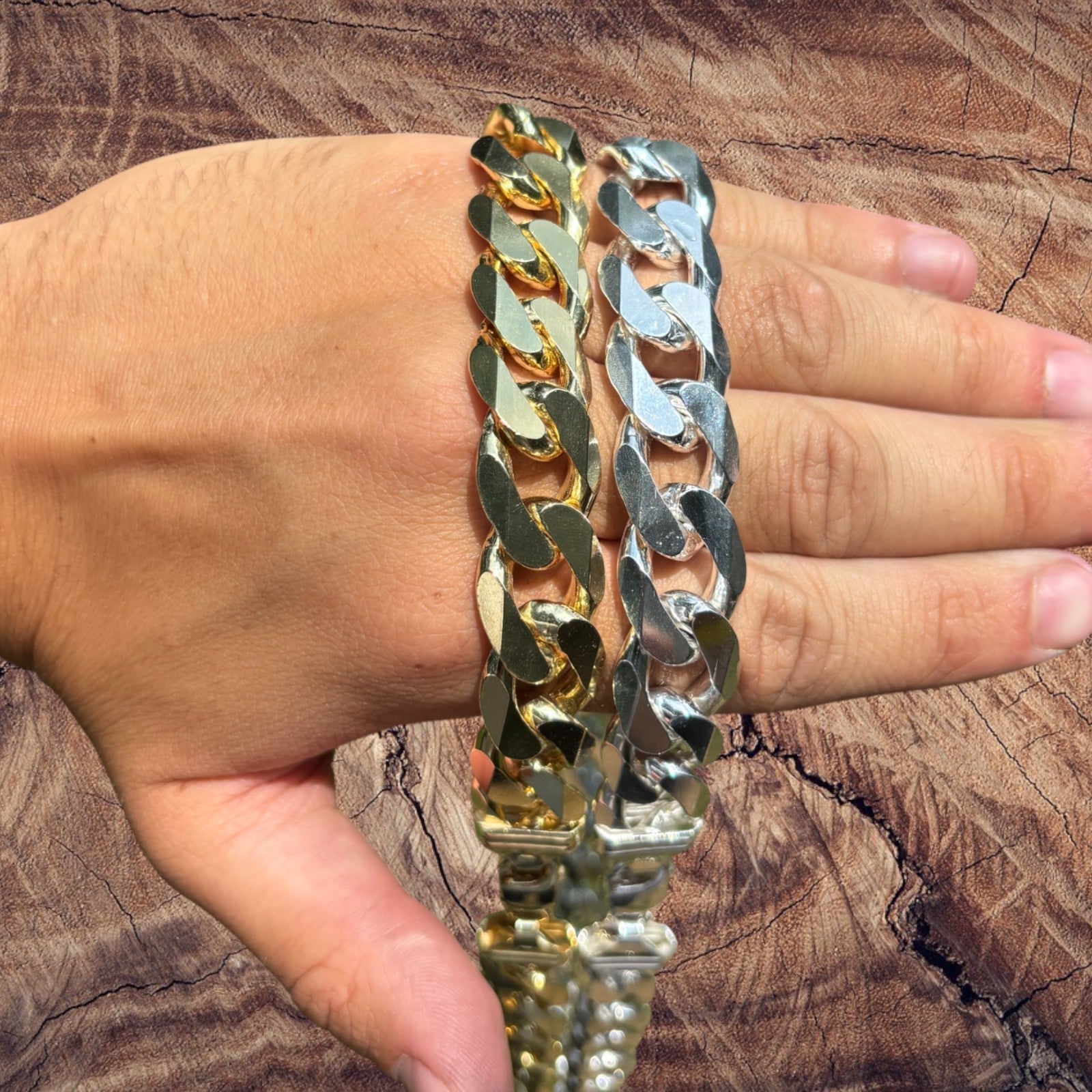 925 Sterling Silver 16mm Curb Chain Necklace