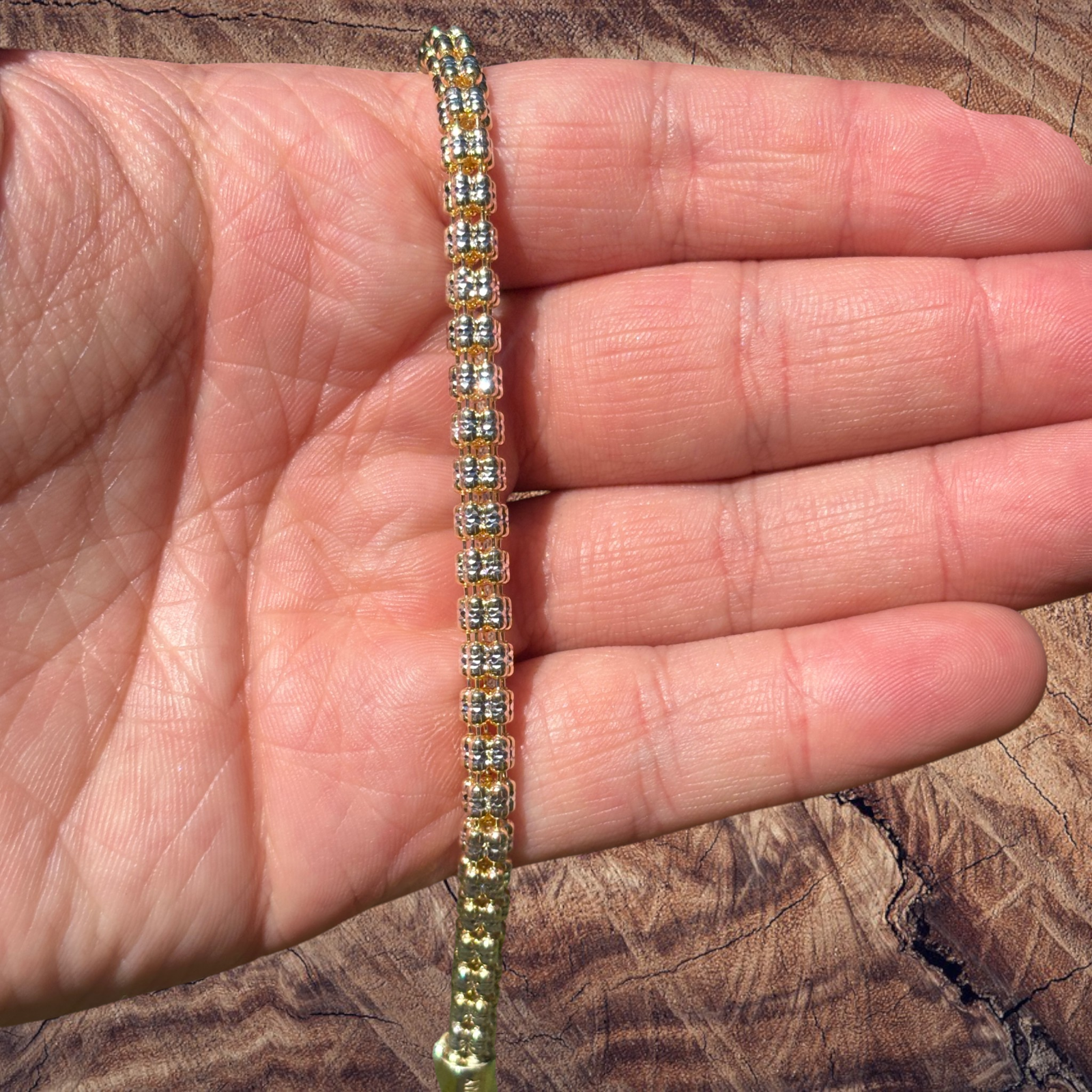 925 Sterling Silver 5-Link Ice Chain Necklace