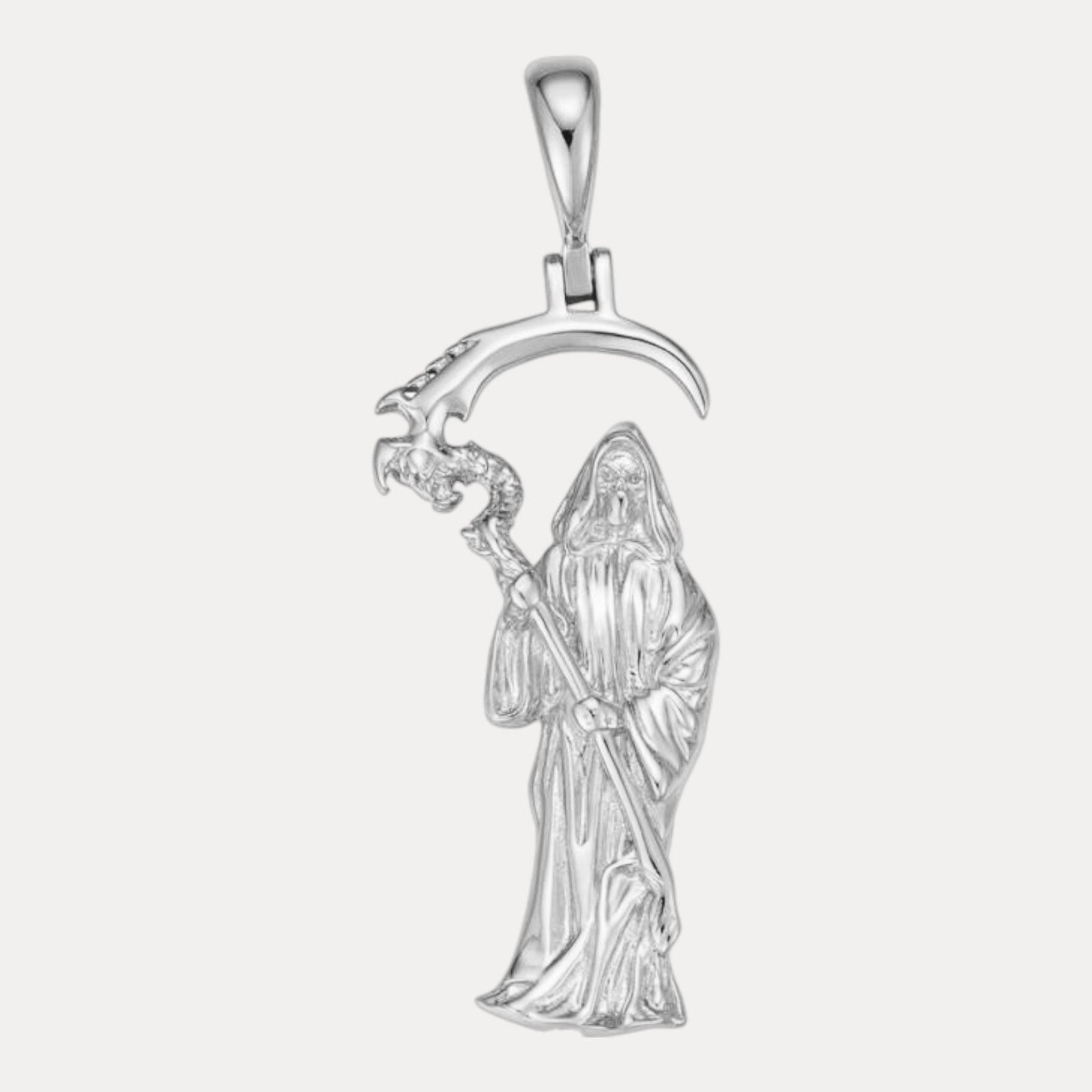 Pendentif Faucheuse en argent sterling 925 Santa Muerte