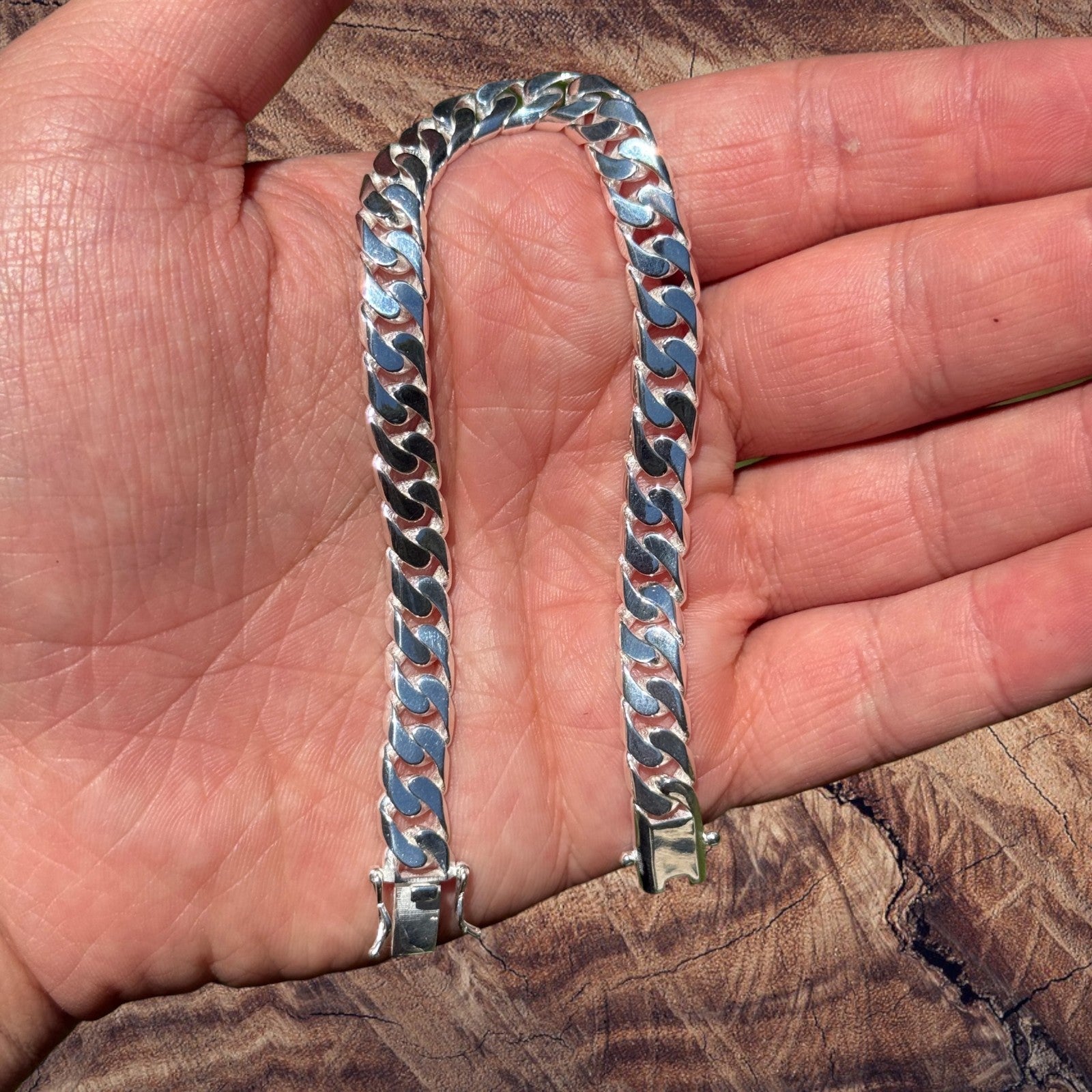925 Sterling Silver 8mm Modern Miami Cuban Bracelet