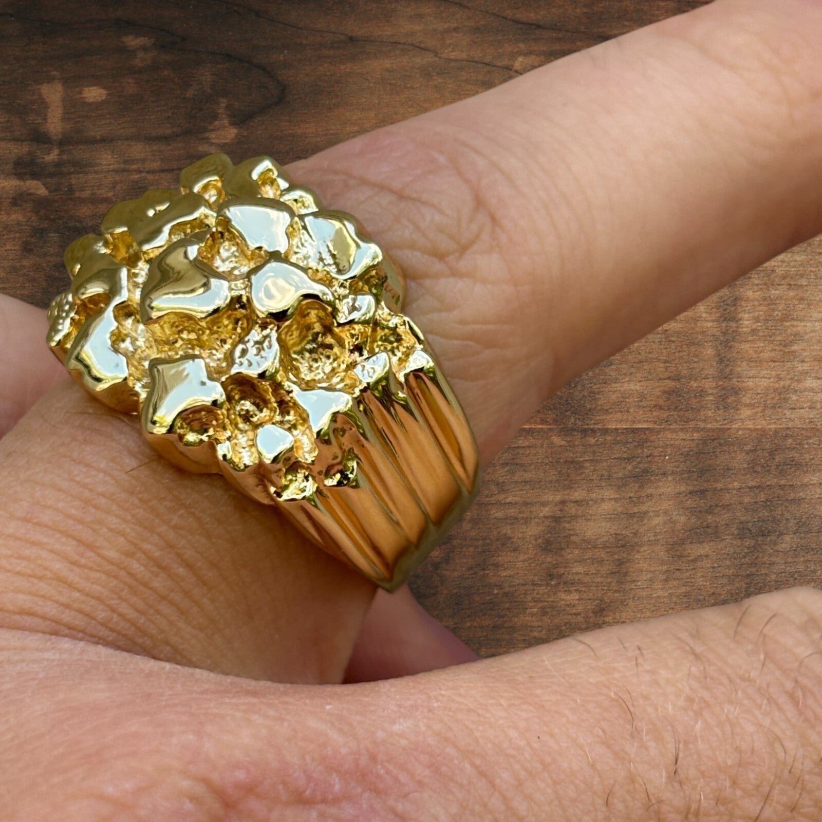925 Sterling Silver Nugget Ring