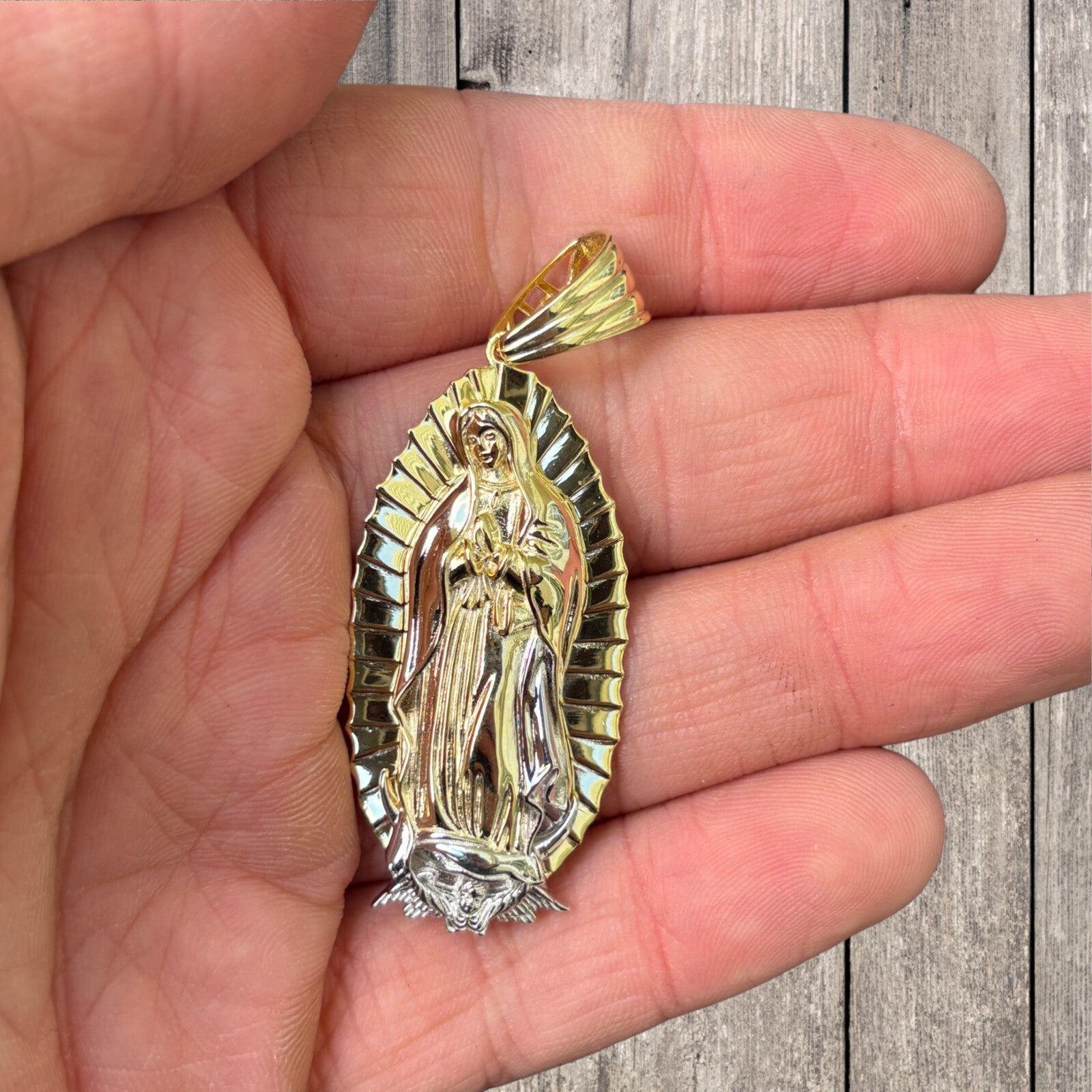 925 Sterling Silver Virgin Mary Pendant