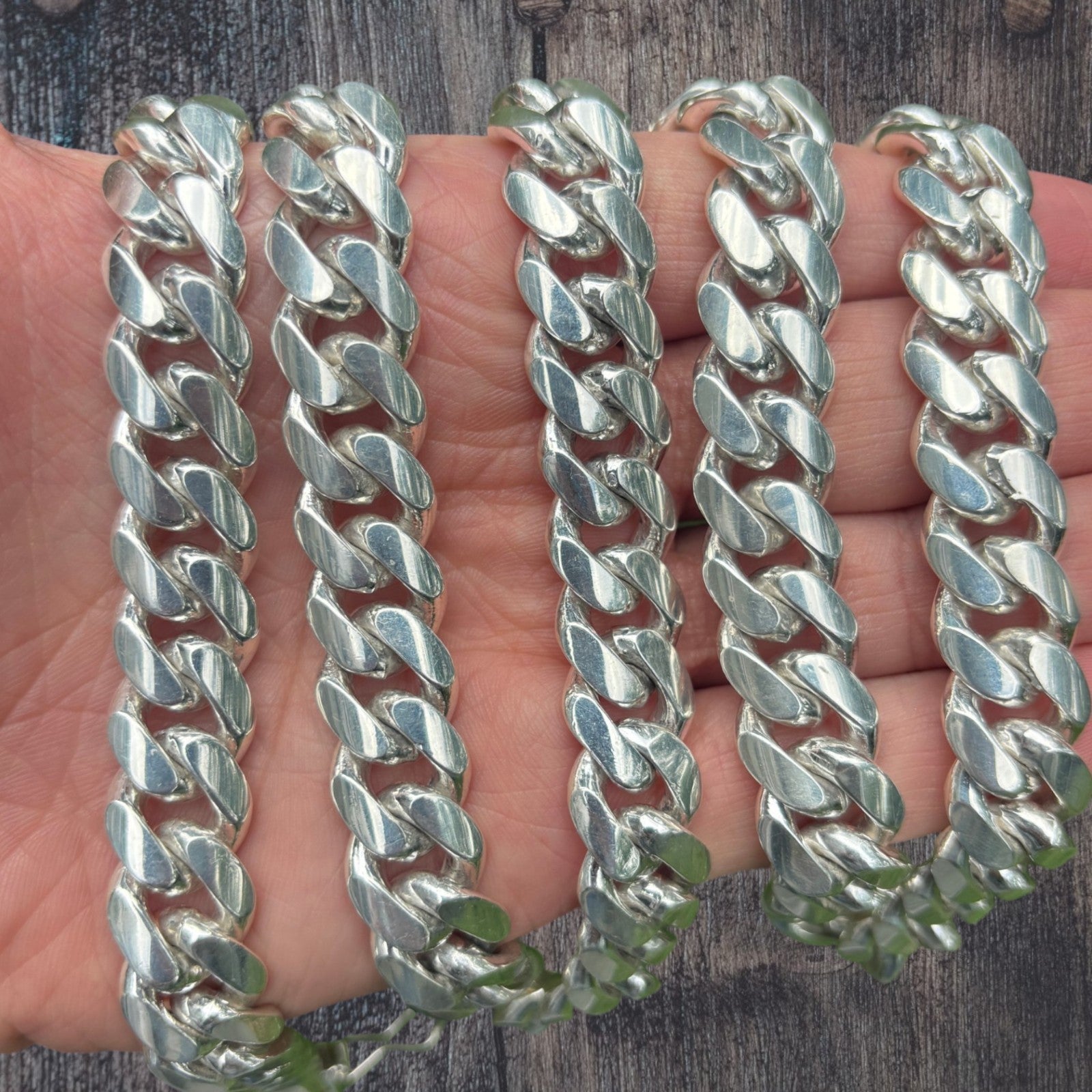 999 Fine Silver 14mm Miami Cuban Chain Necklace