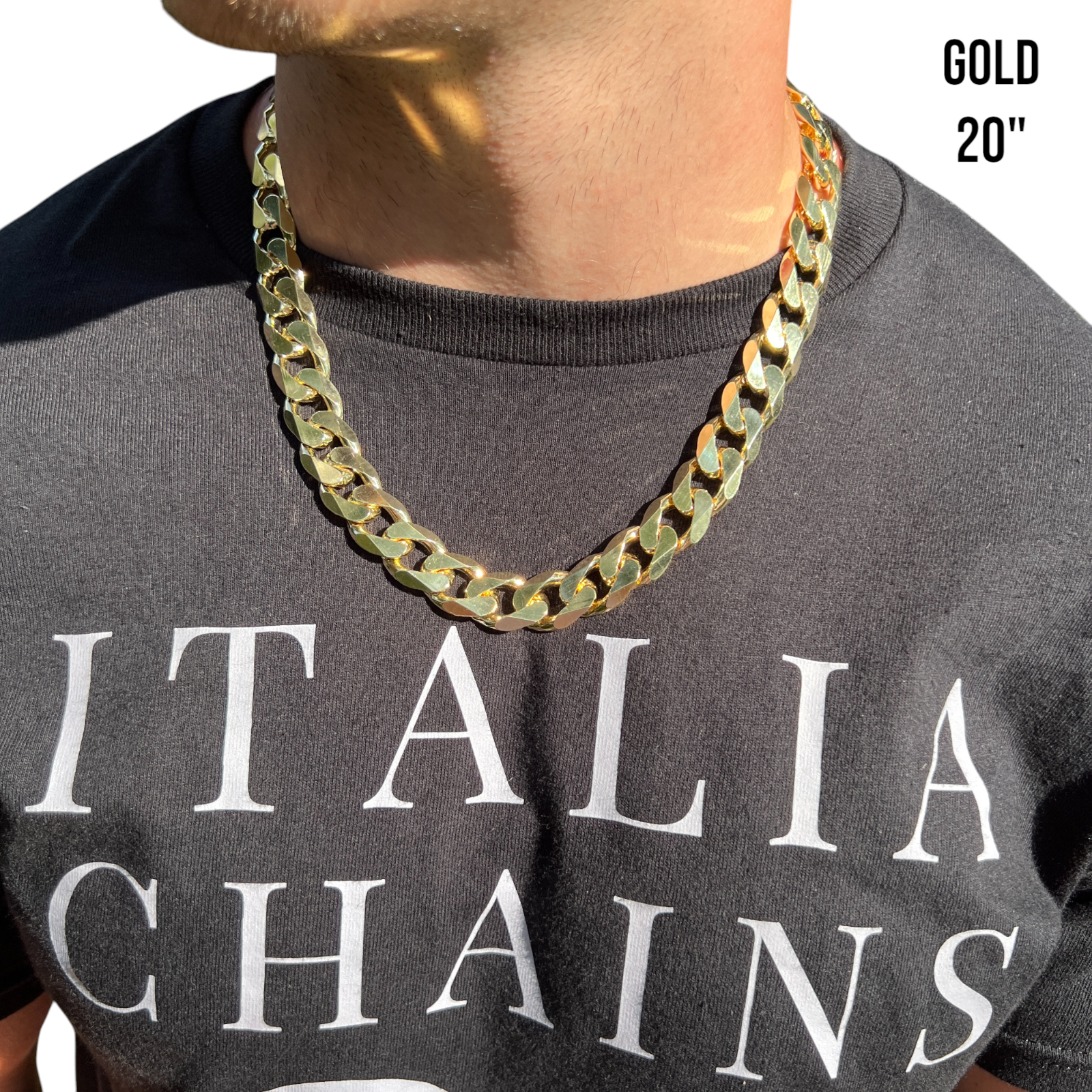 925 Sterling Silver 16mm Curb Chain Necklace