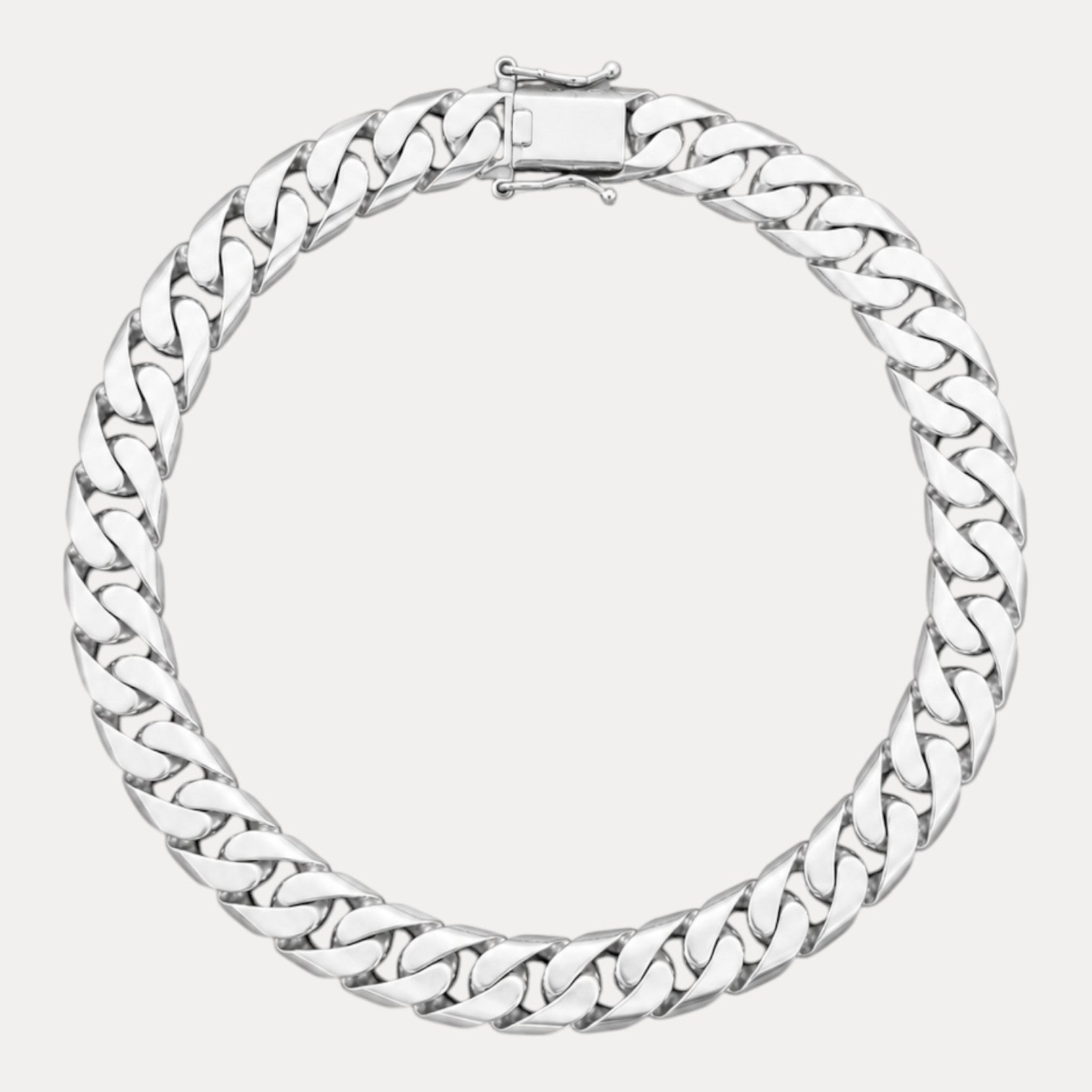 925 Sterling Silver 8mm Modern Miami Cuban Bracelet