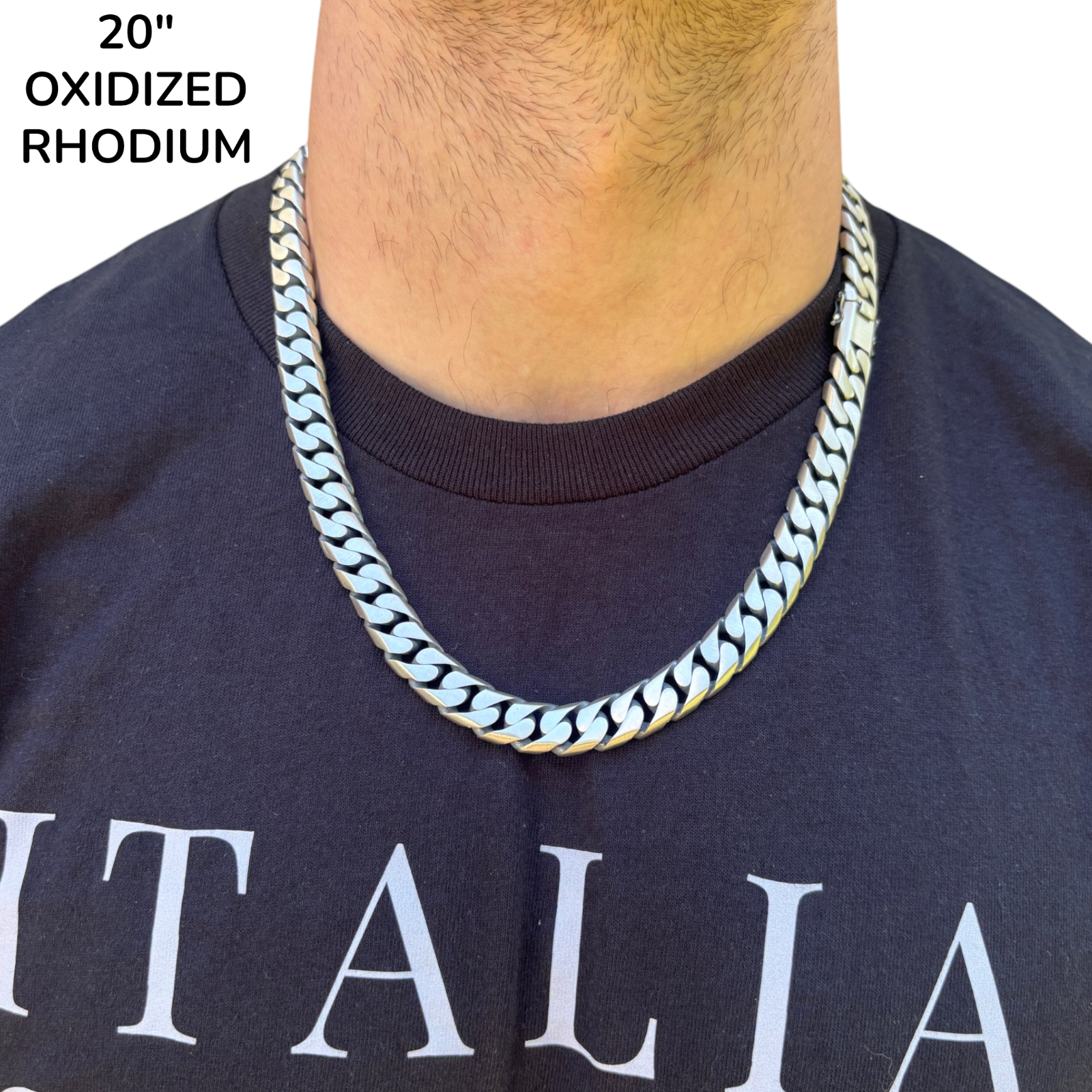 925 Sterling Silver 12mm Modern Miami Cuban Chain Necklace