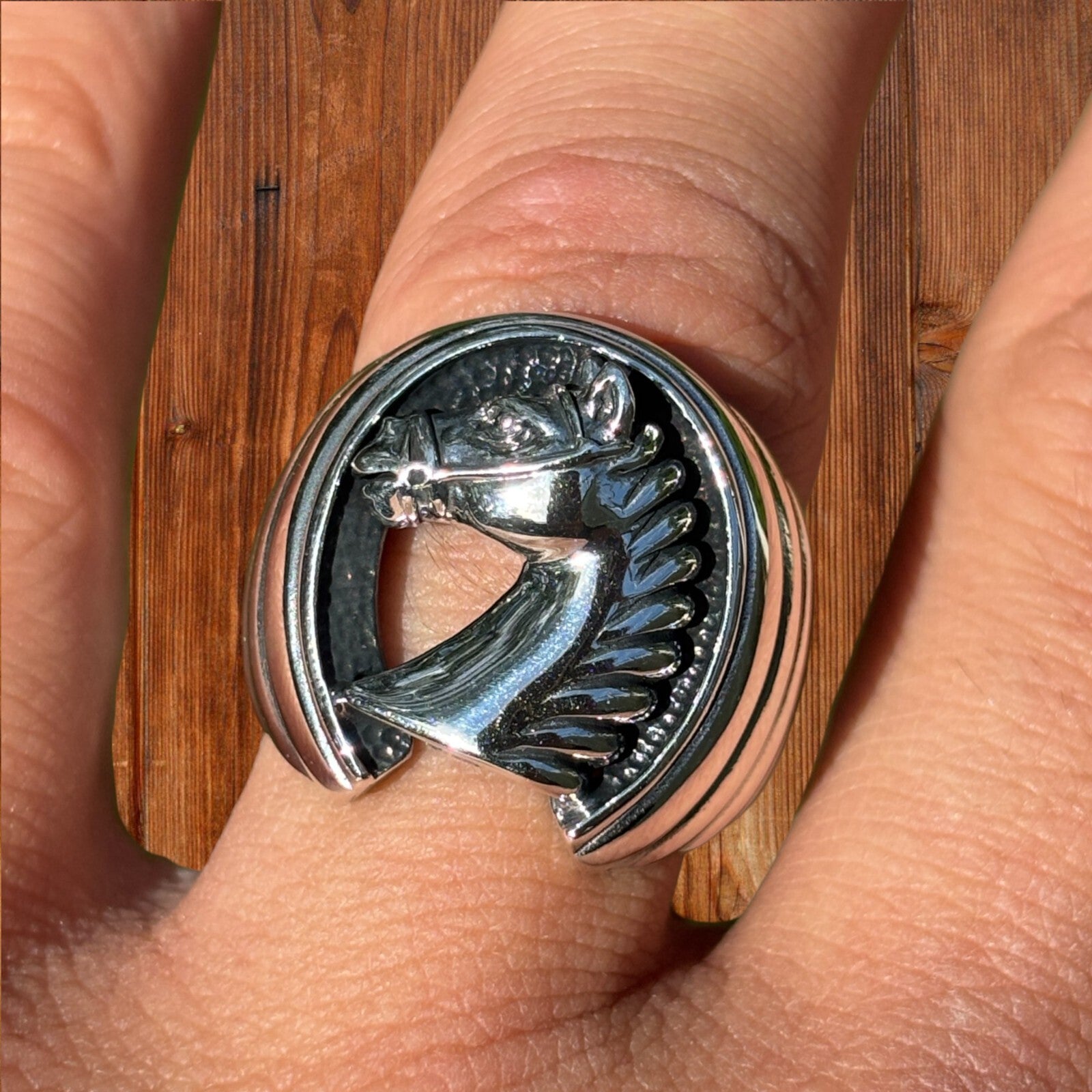 925 Sterling Silver Horseshoe Ring