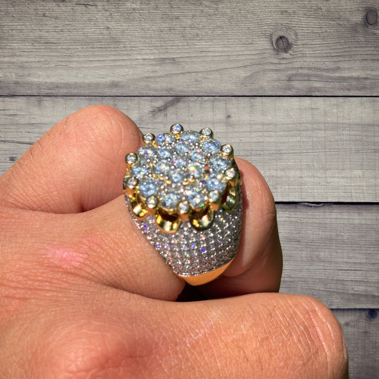 925 Sterling Silver Moissanite Royalty Ring
