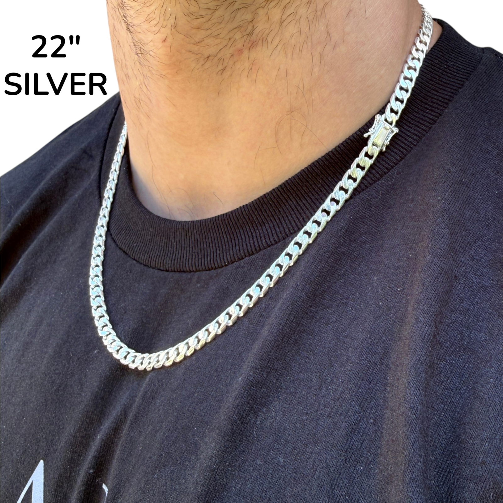 925 Sterling Silver 6mm Modern Miami Cuban Chain Necklace