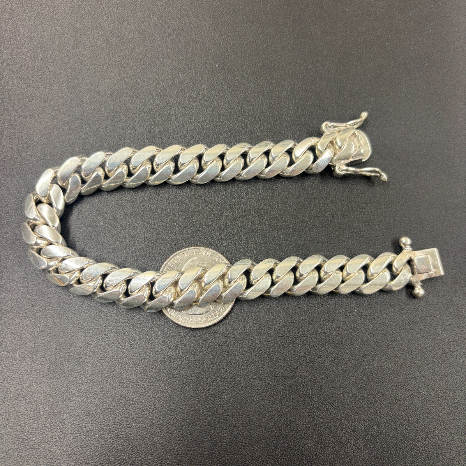 999 Fine Silver 12mm Miami Cuban Bracelet