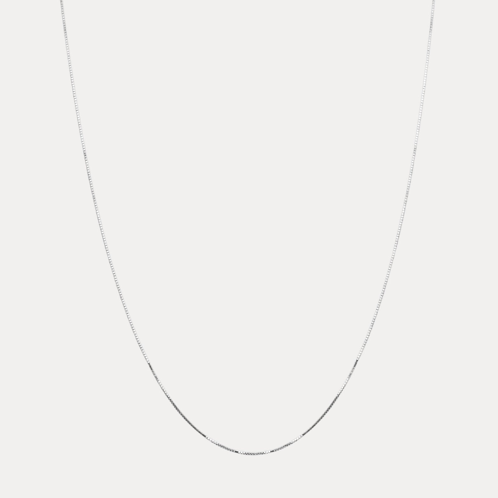 925 Sterling Silver 1mm Box Chain Necklace