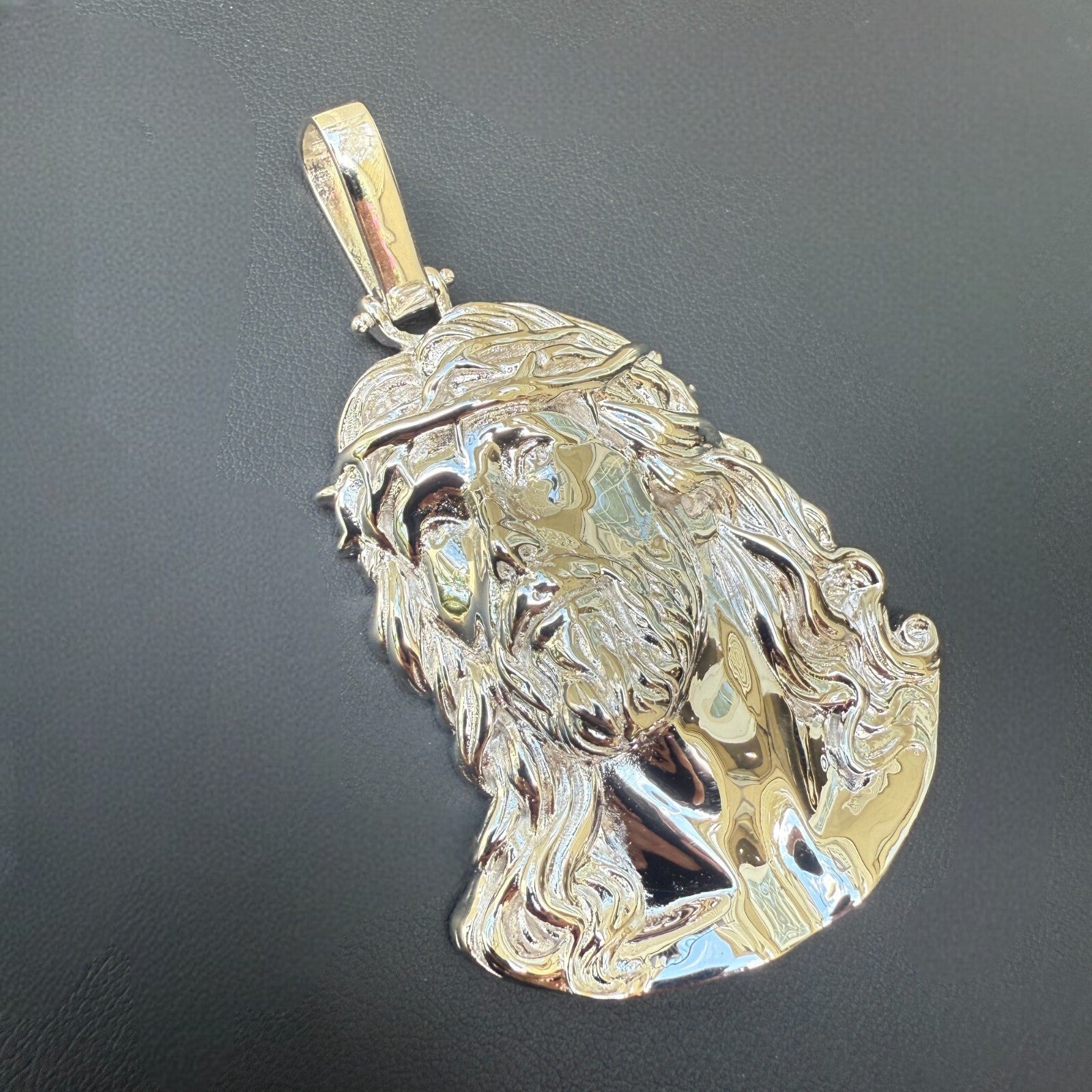 Pendentif en argent sterling 925, pièce de la Passion du Christ Jésus - Grand