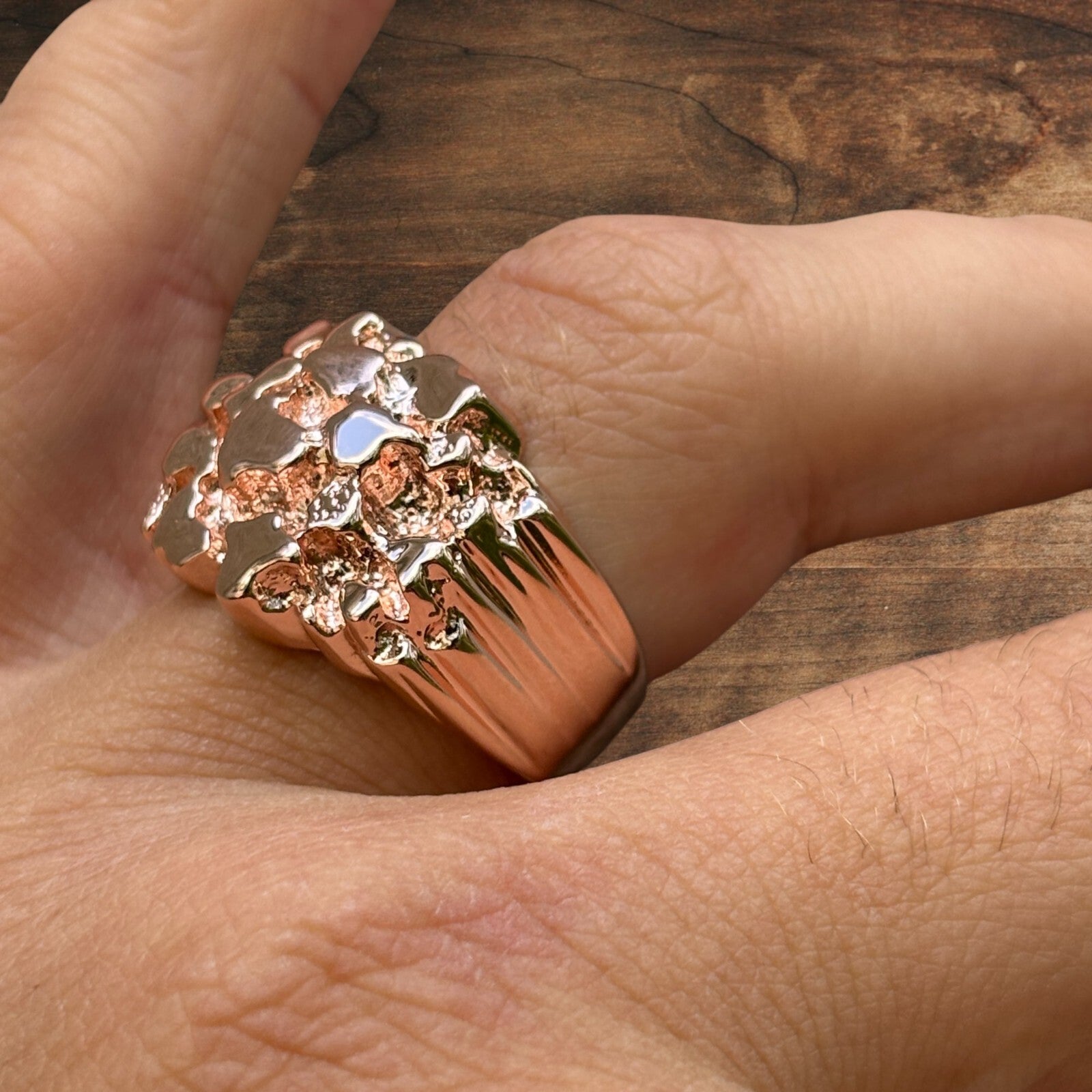 925 Sterling Silver Nugget Ring