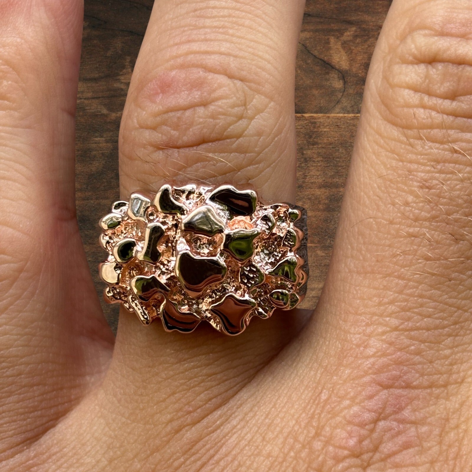 925 Sterling Silver Nugget Ring