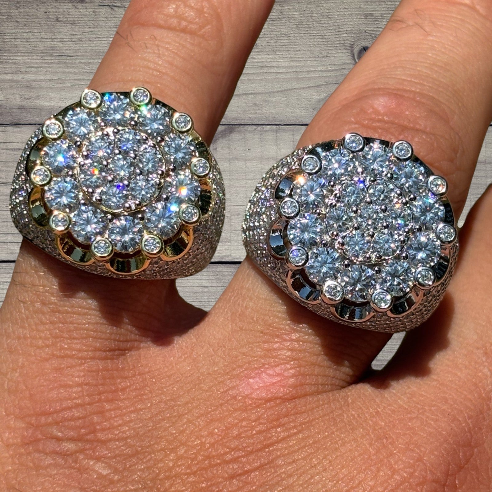925 Sterling Silver Moissanite Royalty Ring