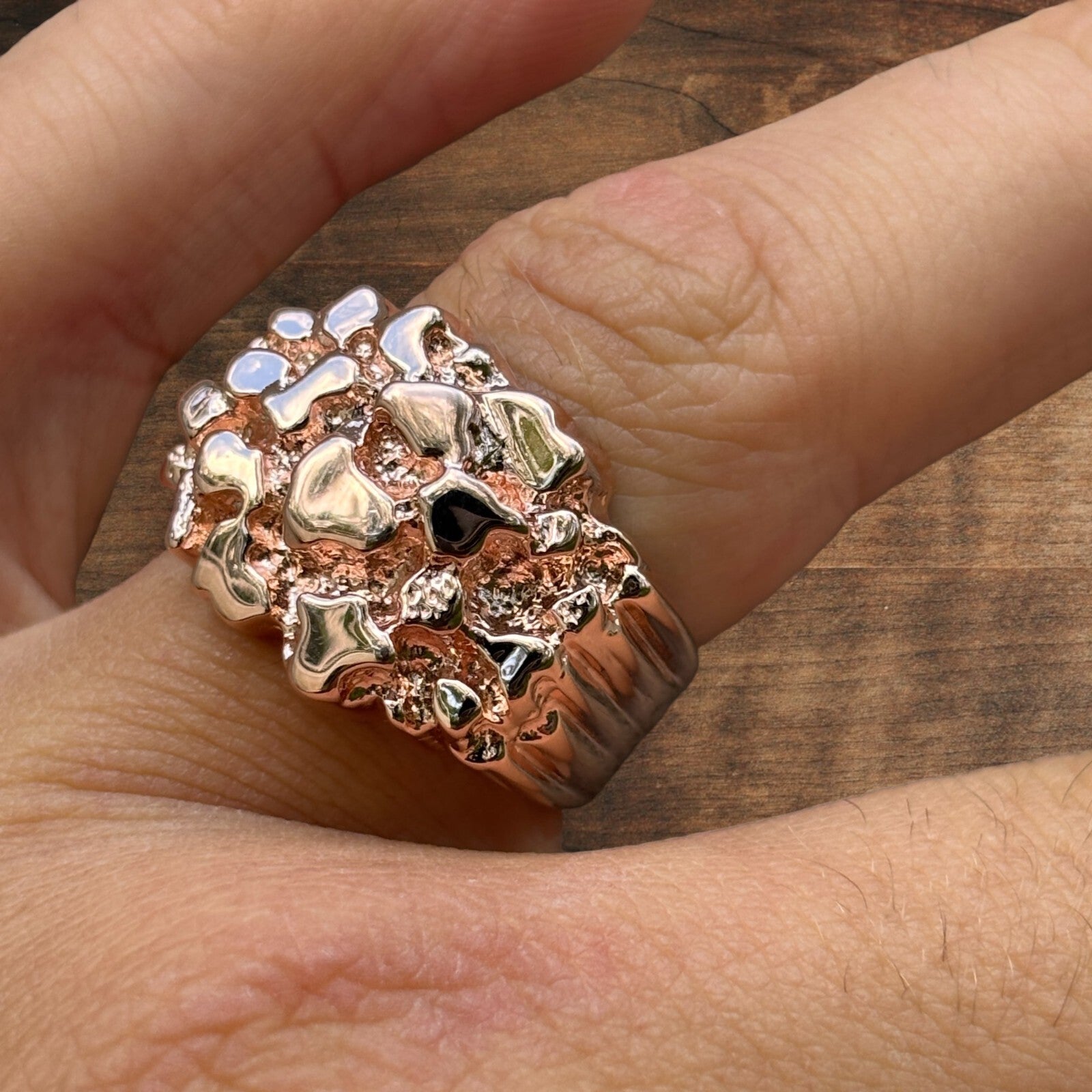 925 Sterling Silver Nugget Ring