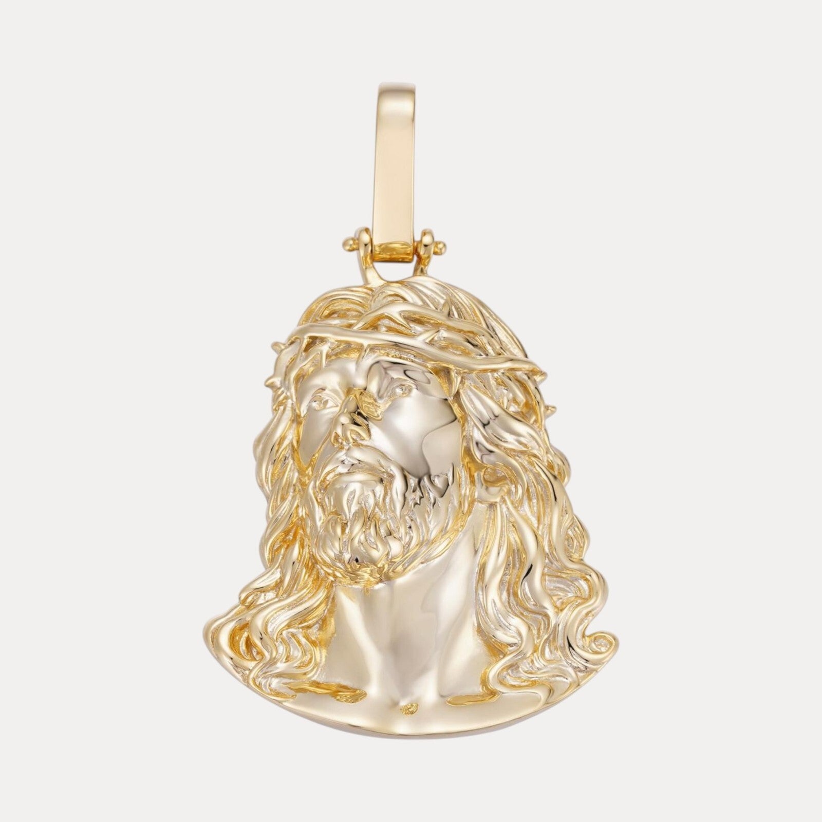 Colgante de la Pasión de Cristo Jesús en plata de ley 925 (tamaño mediano)