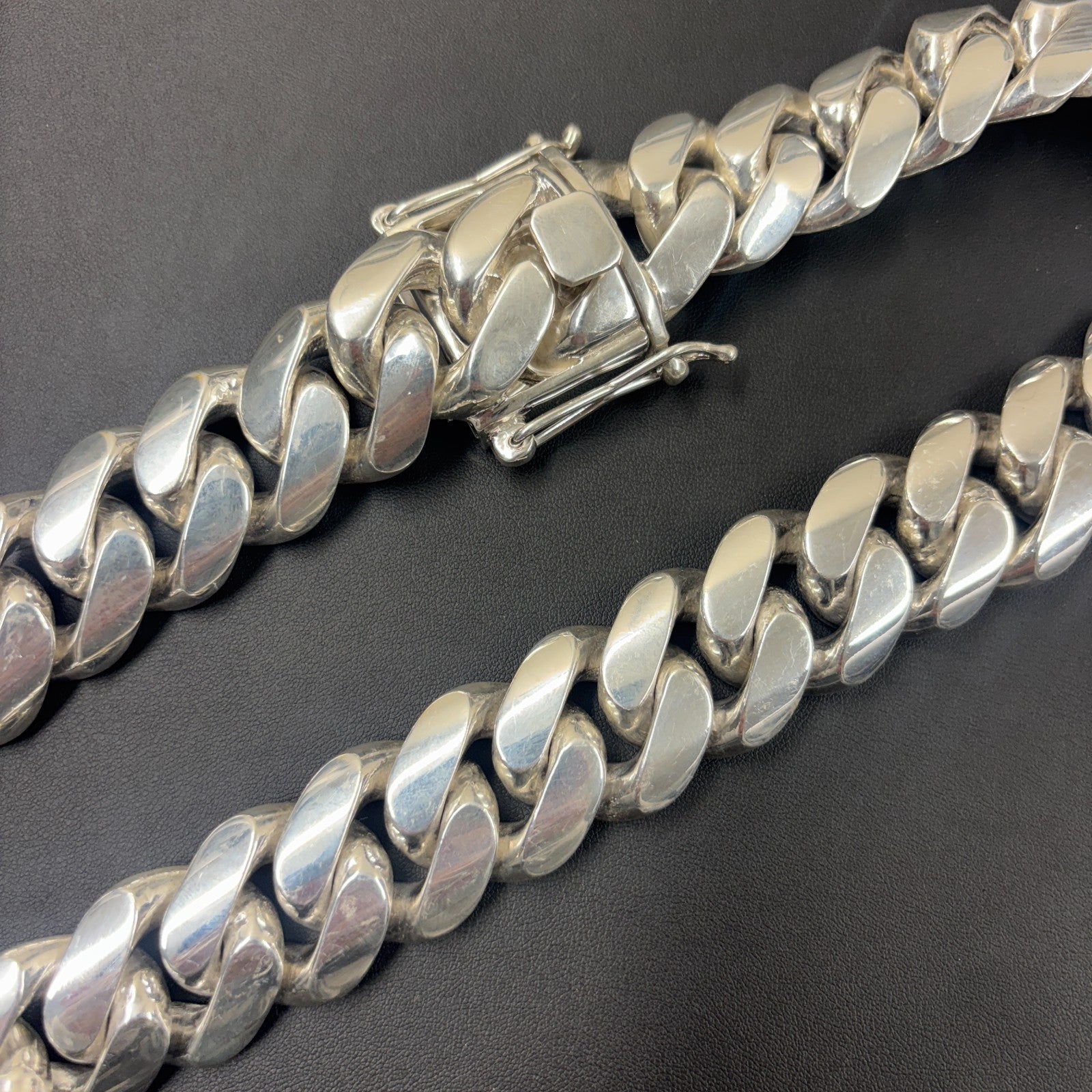 999 Fine Silver 28mm Miami Cuban Chain Necklace