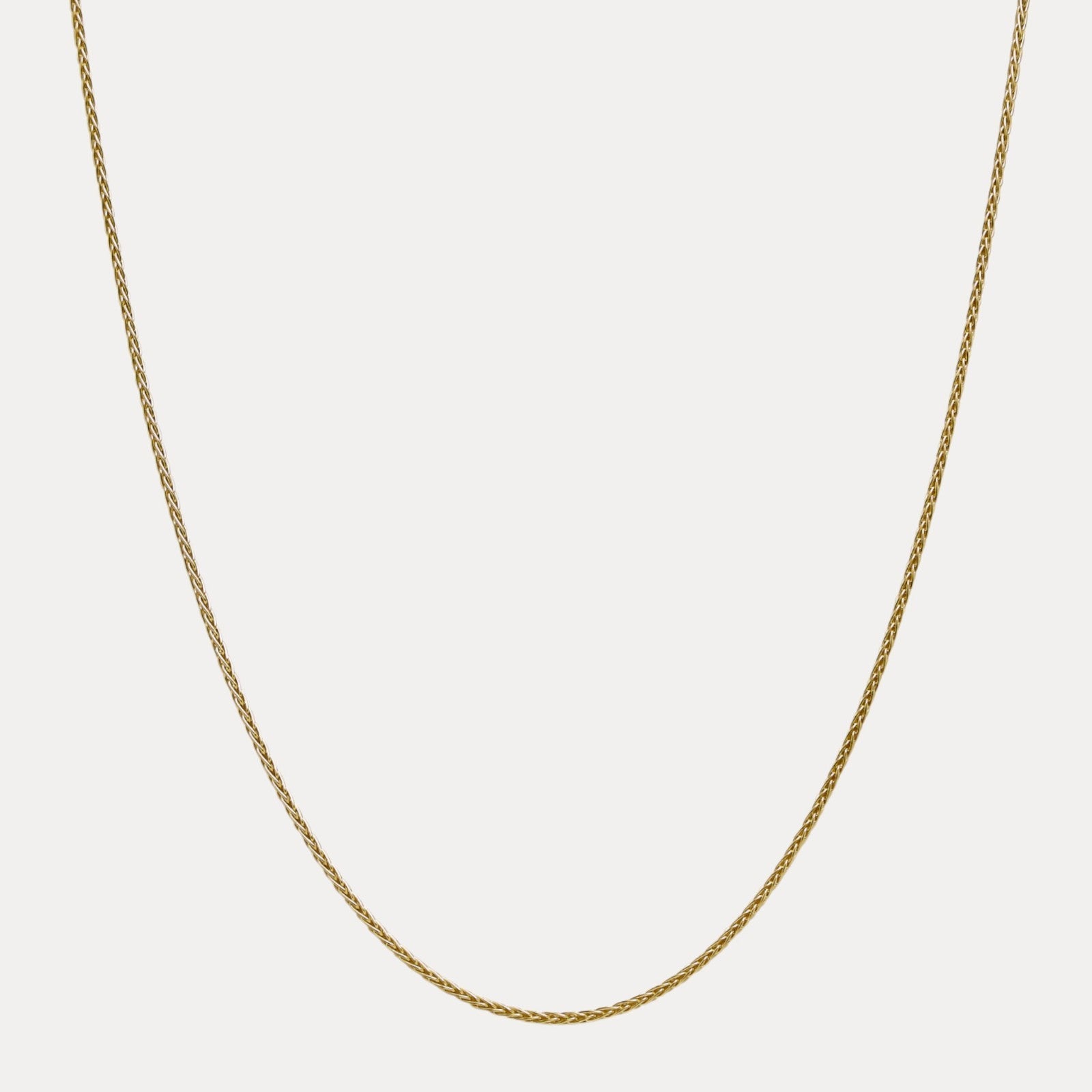925 Sterling Silver 2mm Wheat Chain Necklace