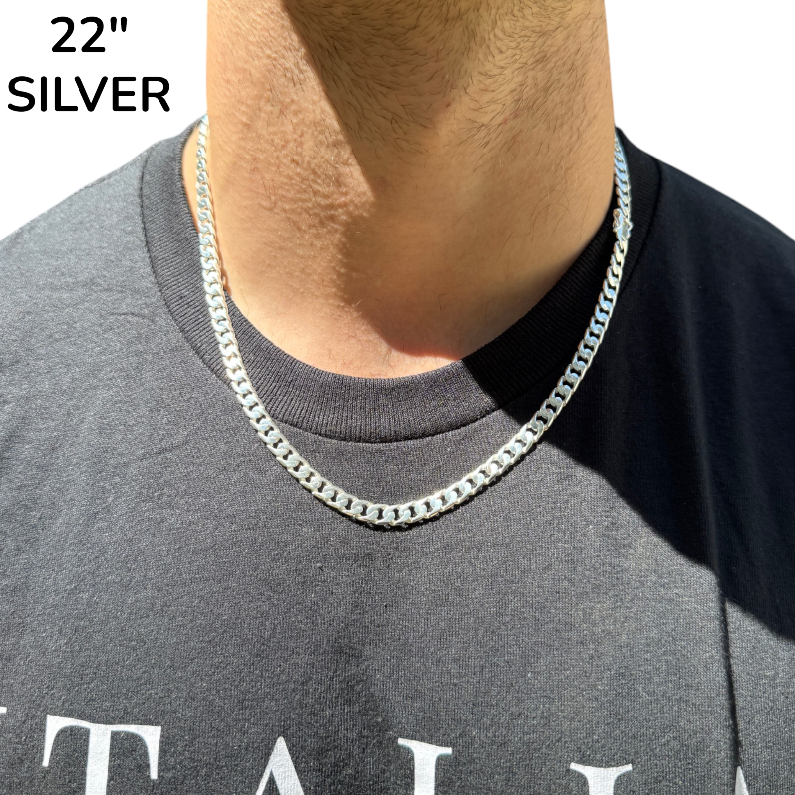 925 Sterling Silver 6mm Modern Miami Cuban Chain Necklace