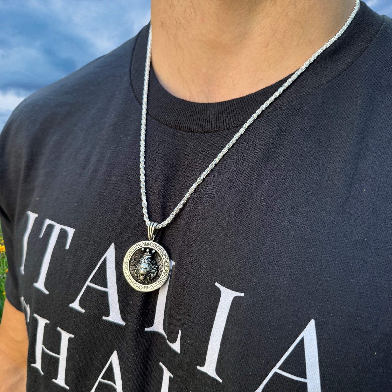 925 Sterling Silver Lion Of Judah Pendant