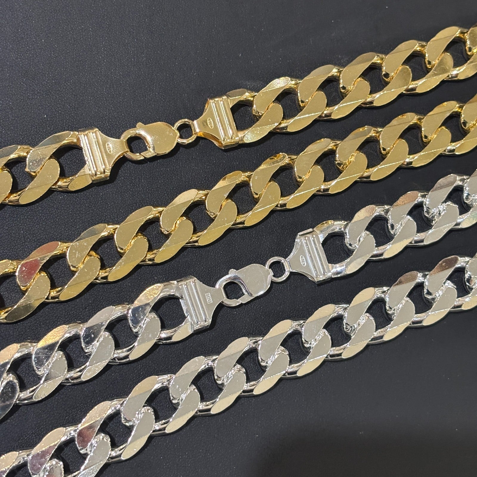 925 Sterling Silver 16mm Curb Chain Necklace