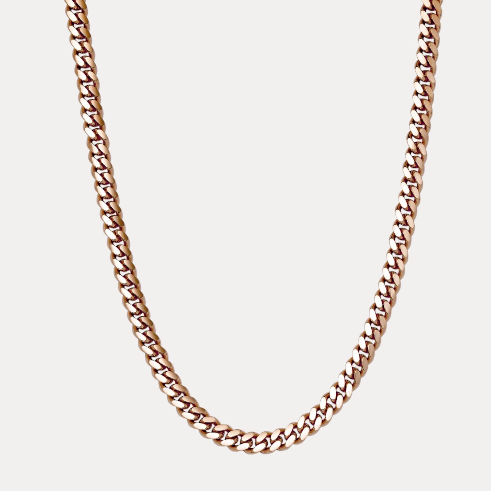 Collier en argent sterling 925 avec chaîne Miami Cuban de 10 mm