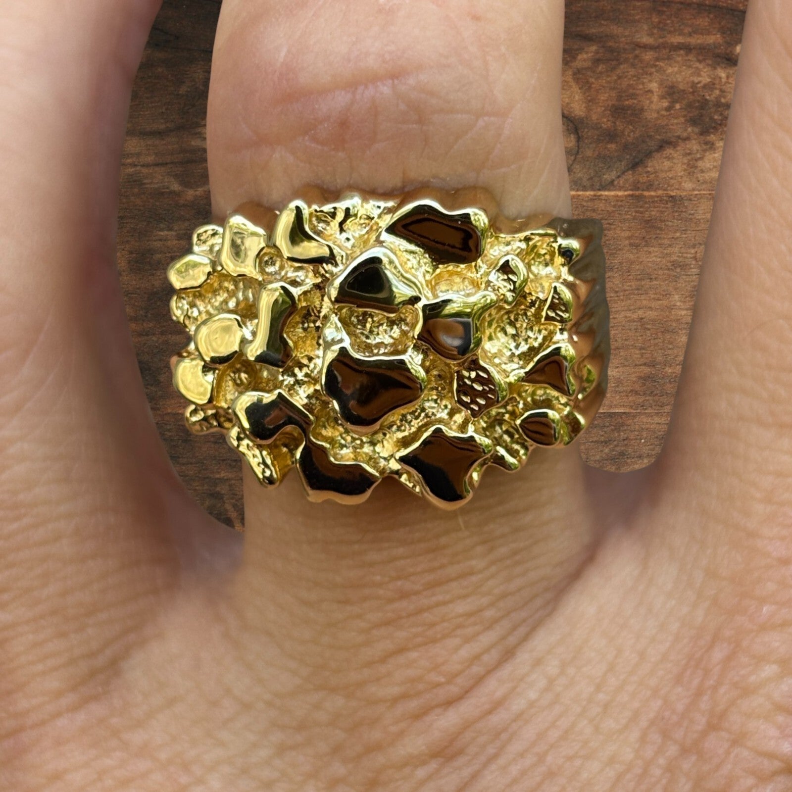 925 Sterling Silver Nugget Ring