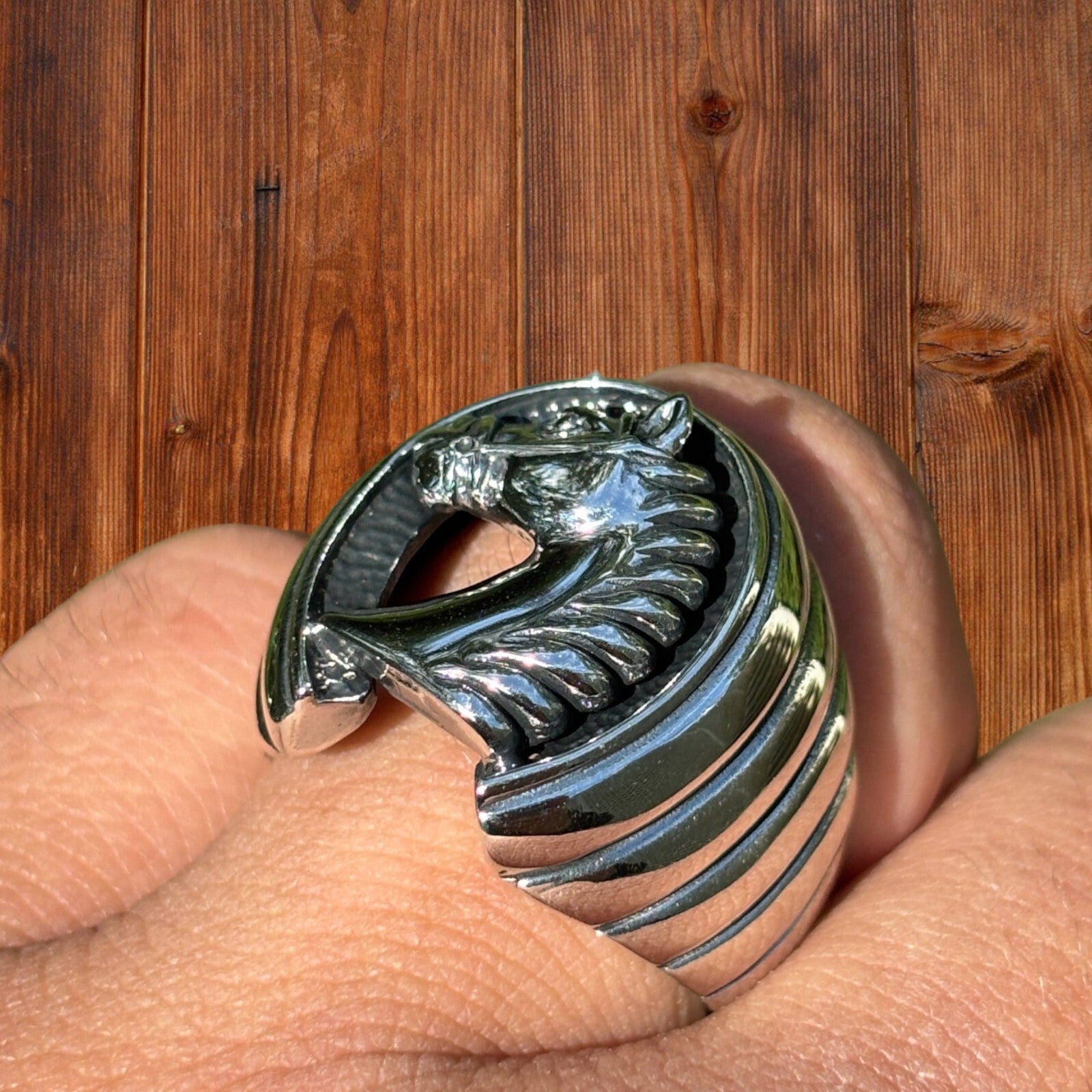925 Sterling Silver Horseshoe Ring