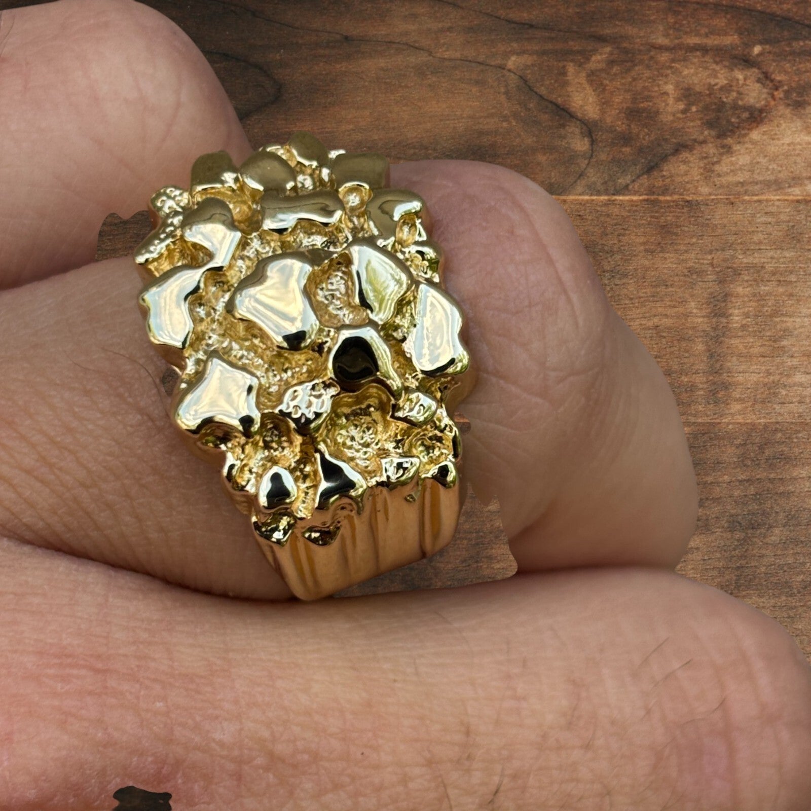 925 Sterling Silver Nugget Ring