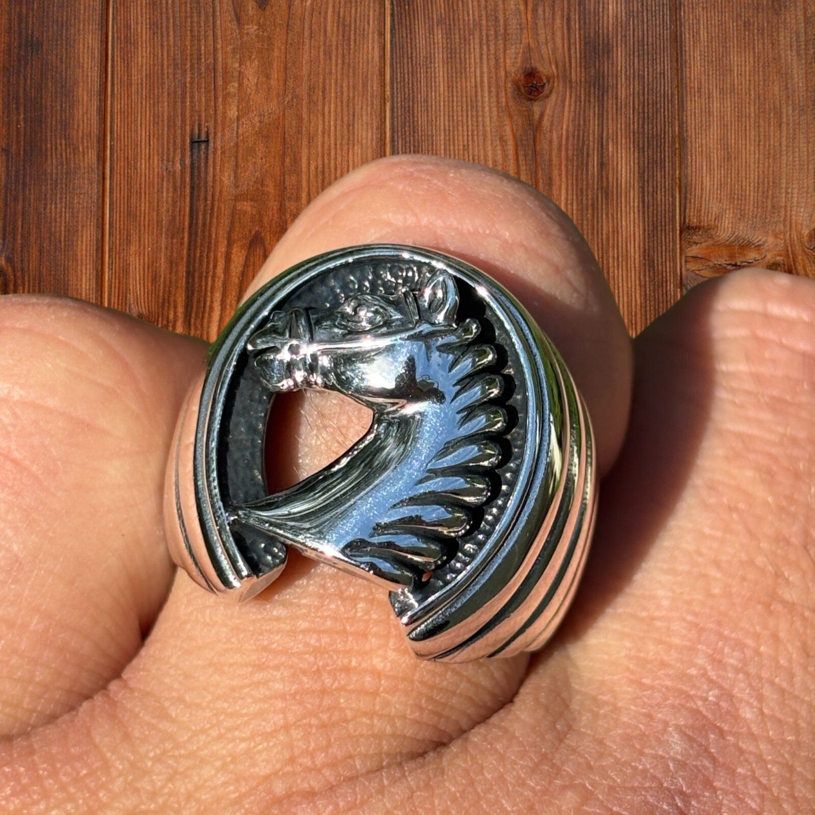 925 Sterling Silver Horseshoe Ring