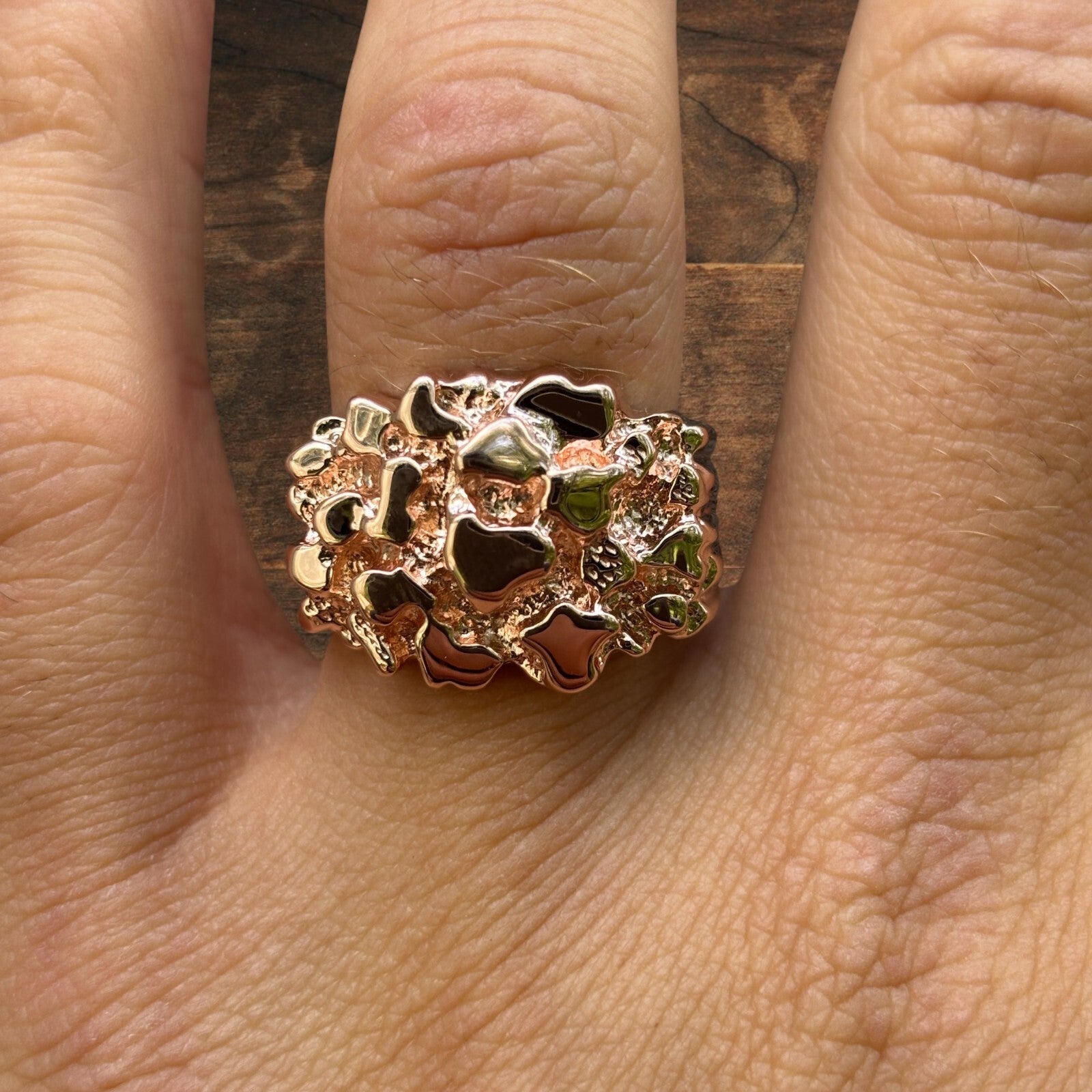 925 Sterling Silver Nugget Ring