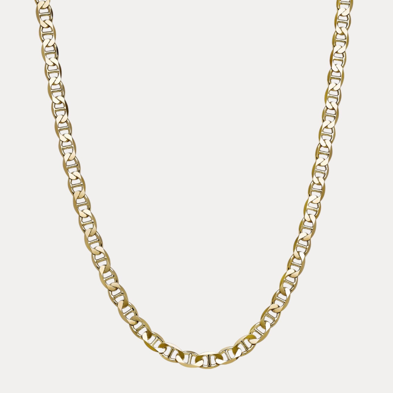 925 Sterling Silver 8mm Mariner Chain Necklace