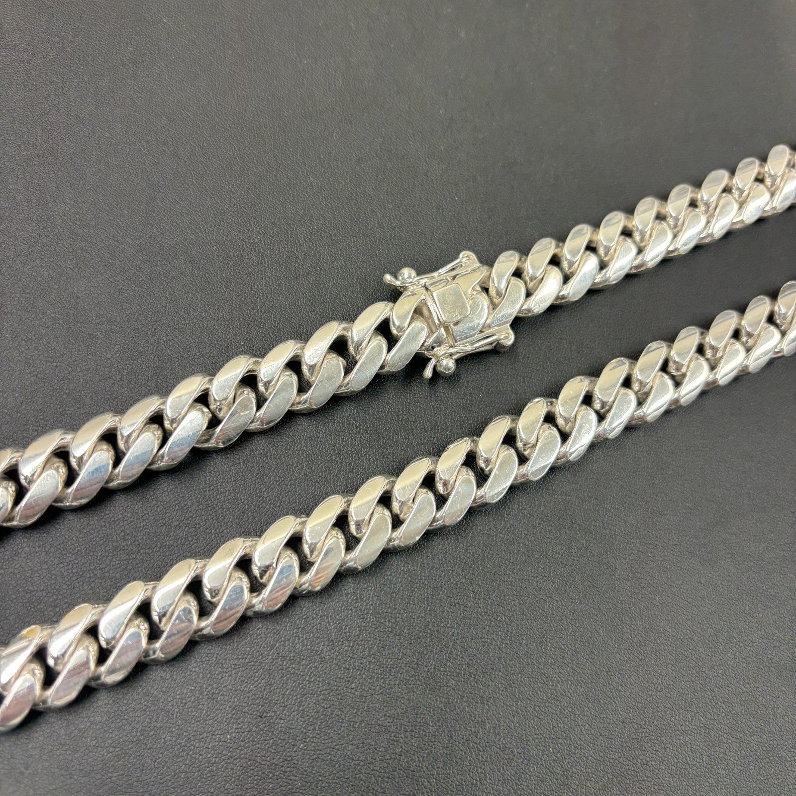 999 Fine Silver 14mm Miami Cuban Chain Necklace