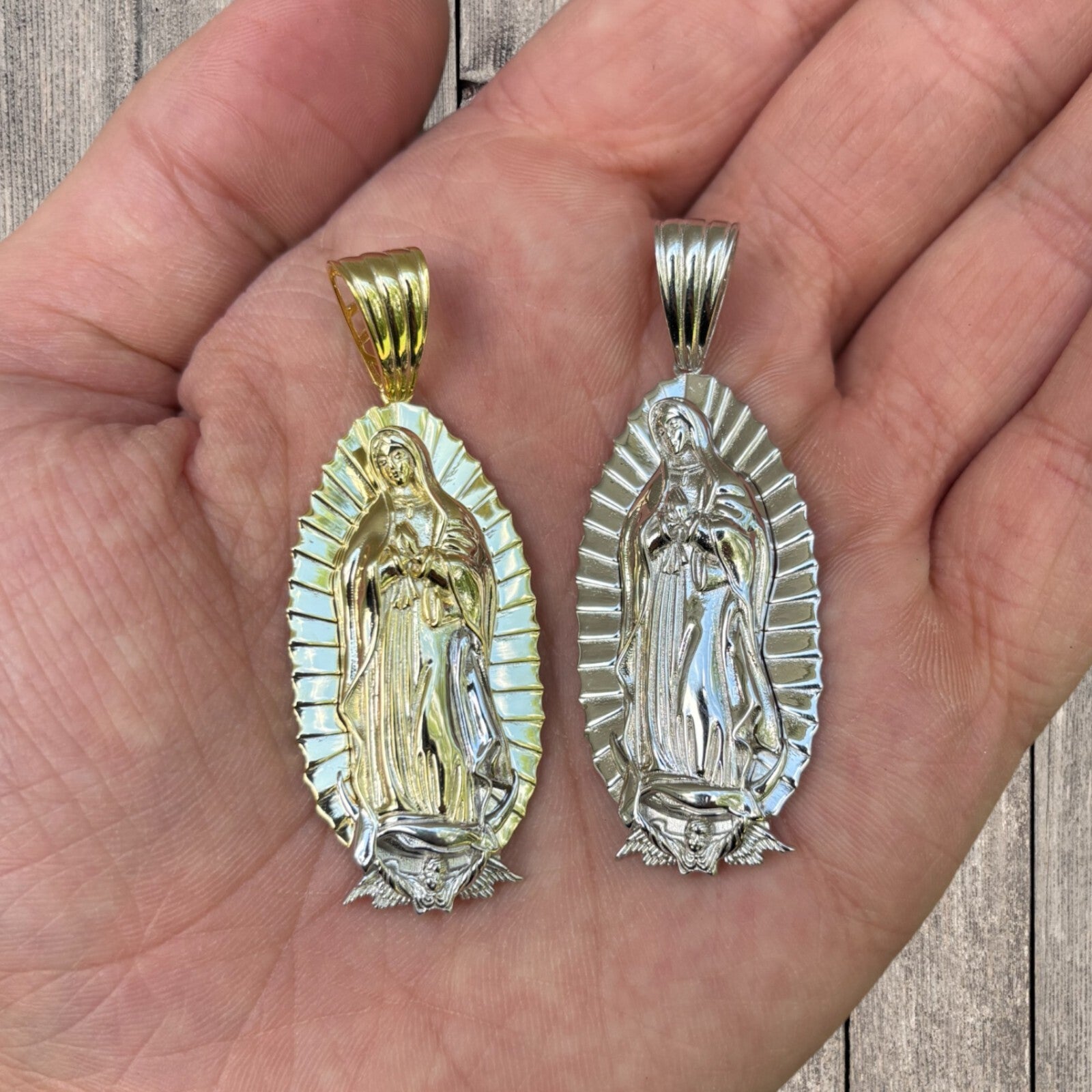 925 Sterling Silver Virgin Mary Pendant