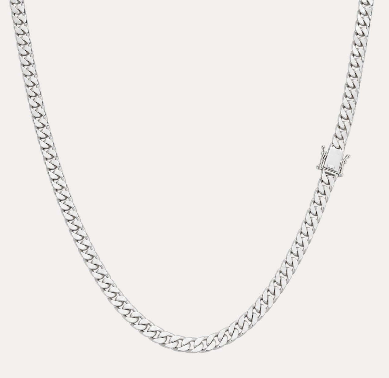 925 Sterling Silver 6mm Modern Miami Cuban Chain Necklace