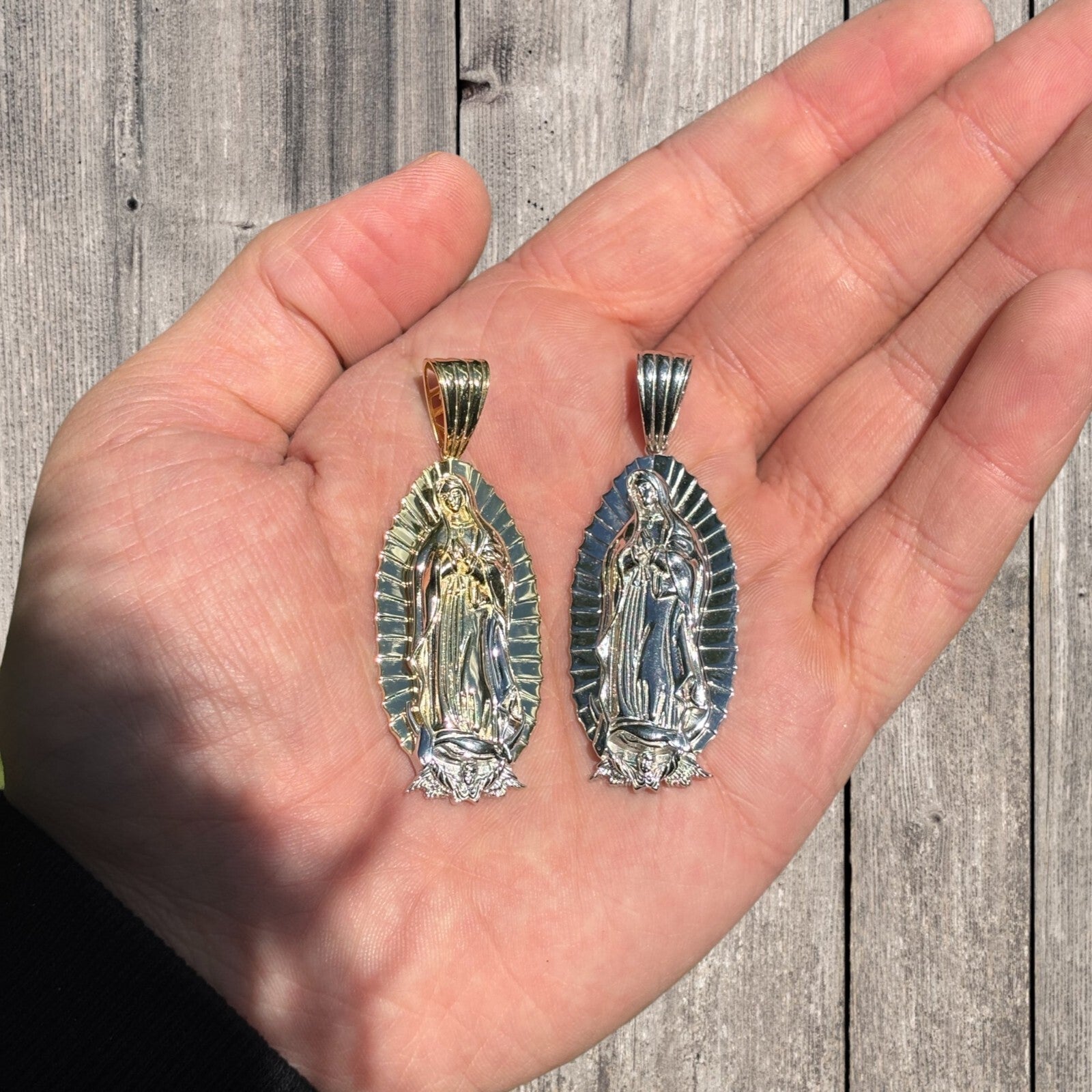 925 Sterling Silver Virgin Mary Pendant